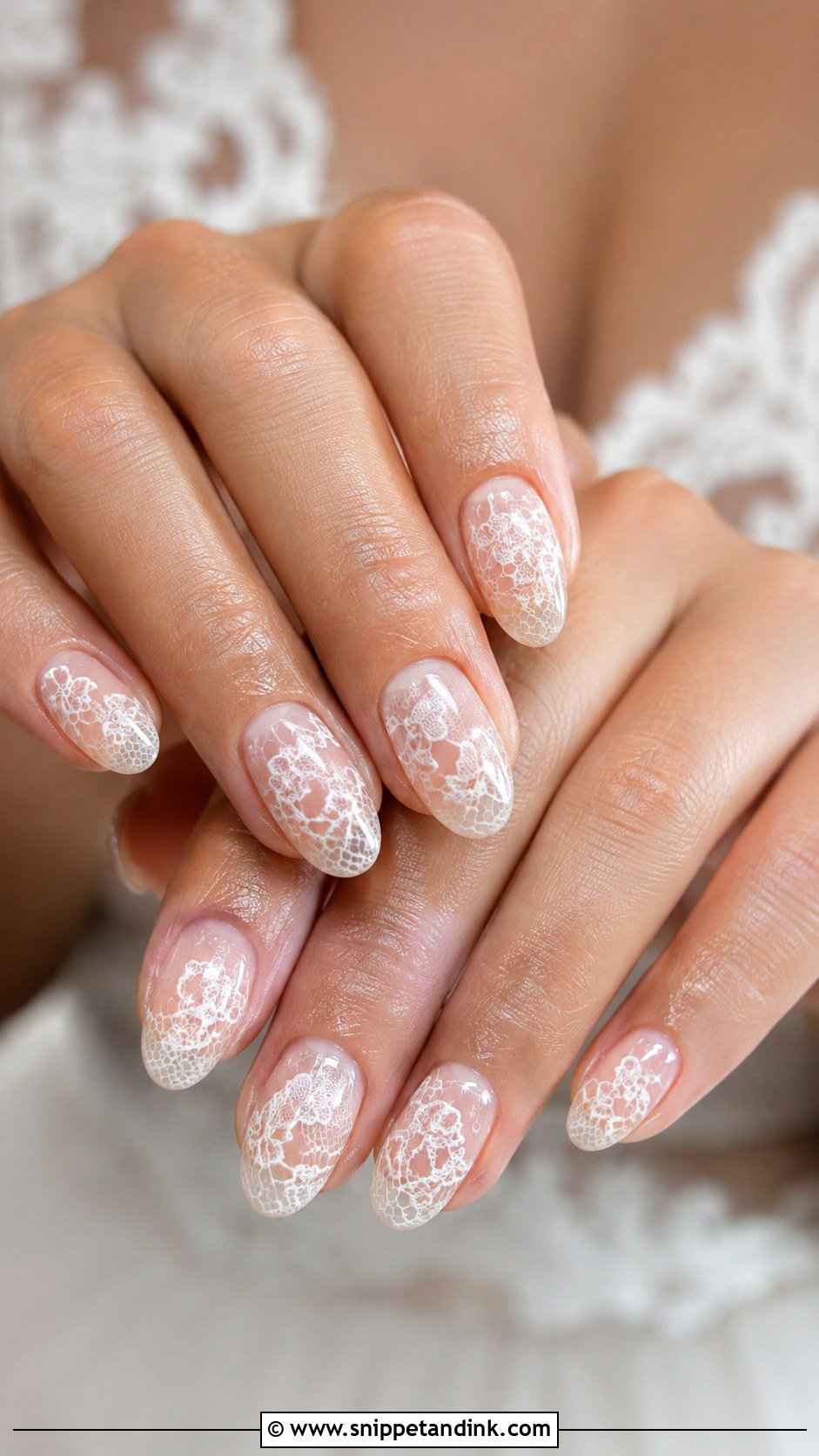 Floral Bride Nails - Snippet and Ink - 20 Bride Nail Art Ideas Wedding Day