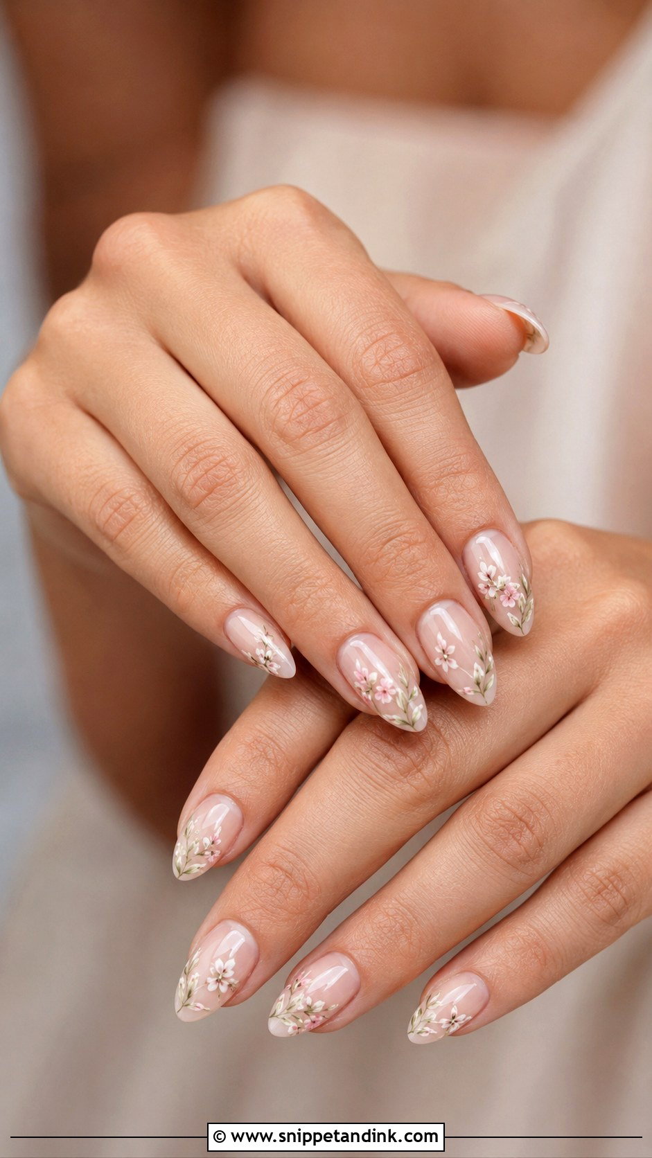Floral Bridesmaid Nails - Snippet and Ink - 30 Wedding Nails for Bridesmaids
