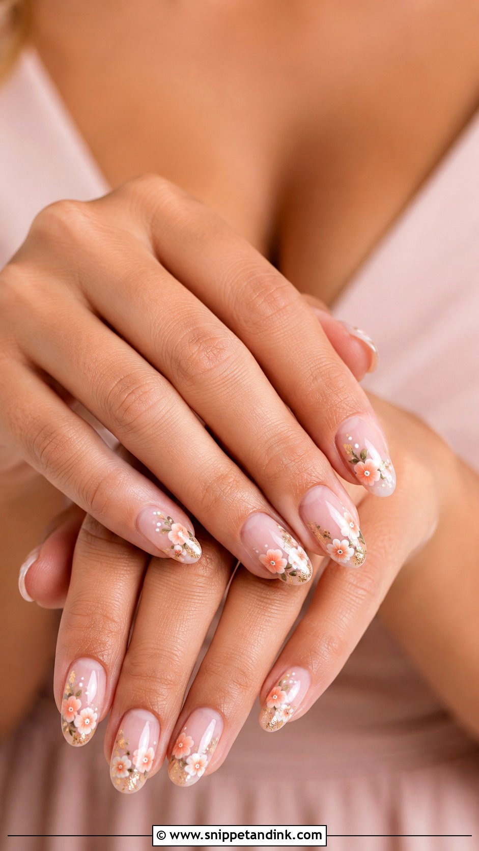 Floral Bridesmaid Nails - Snippet and Ink - 20 Indian Wedding Nails Bridesmaid