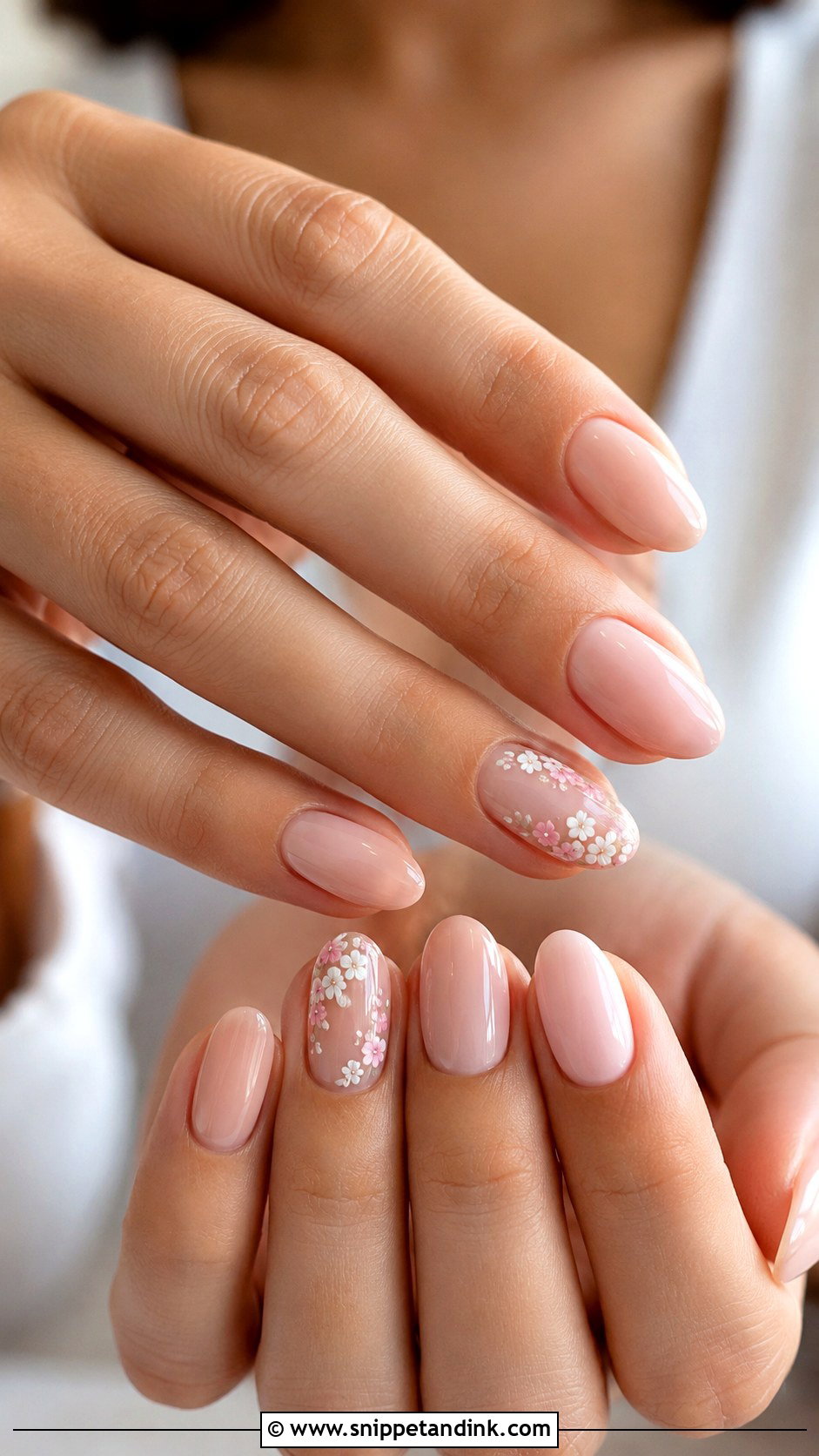 Floral Bridesmaid Nails - Snippet and Ink - 20 Wedding Nail Inspo for Bridesmaids Ideas