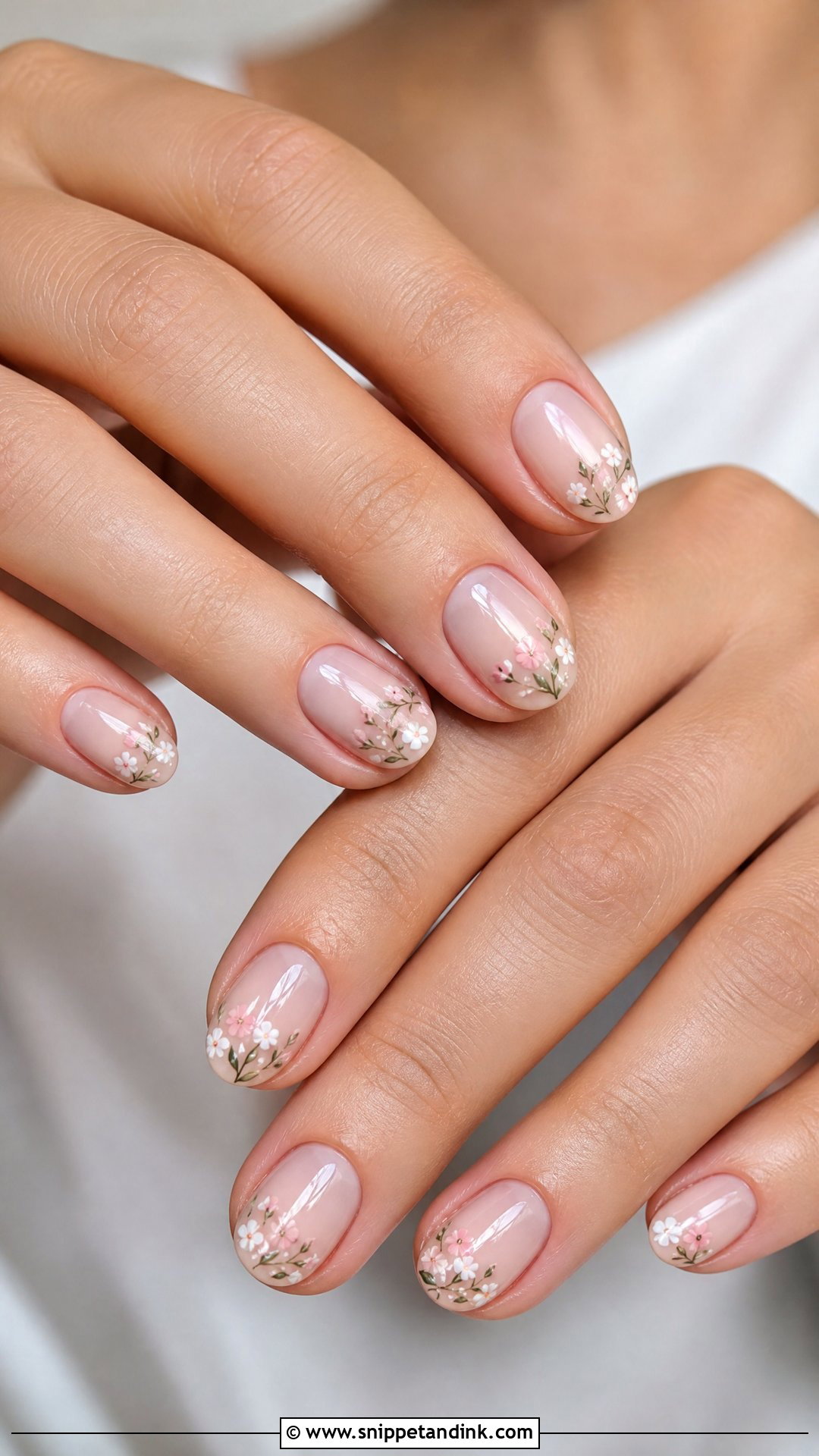 Floral Bridesmaid Nails - Snippet and Ink - 25 Nails for Wedding Bridesmaid