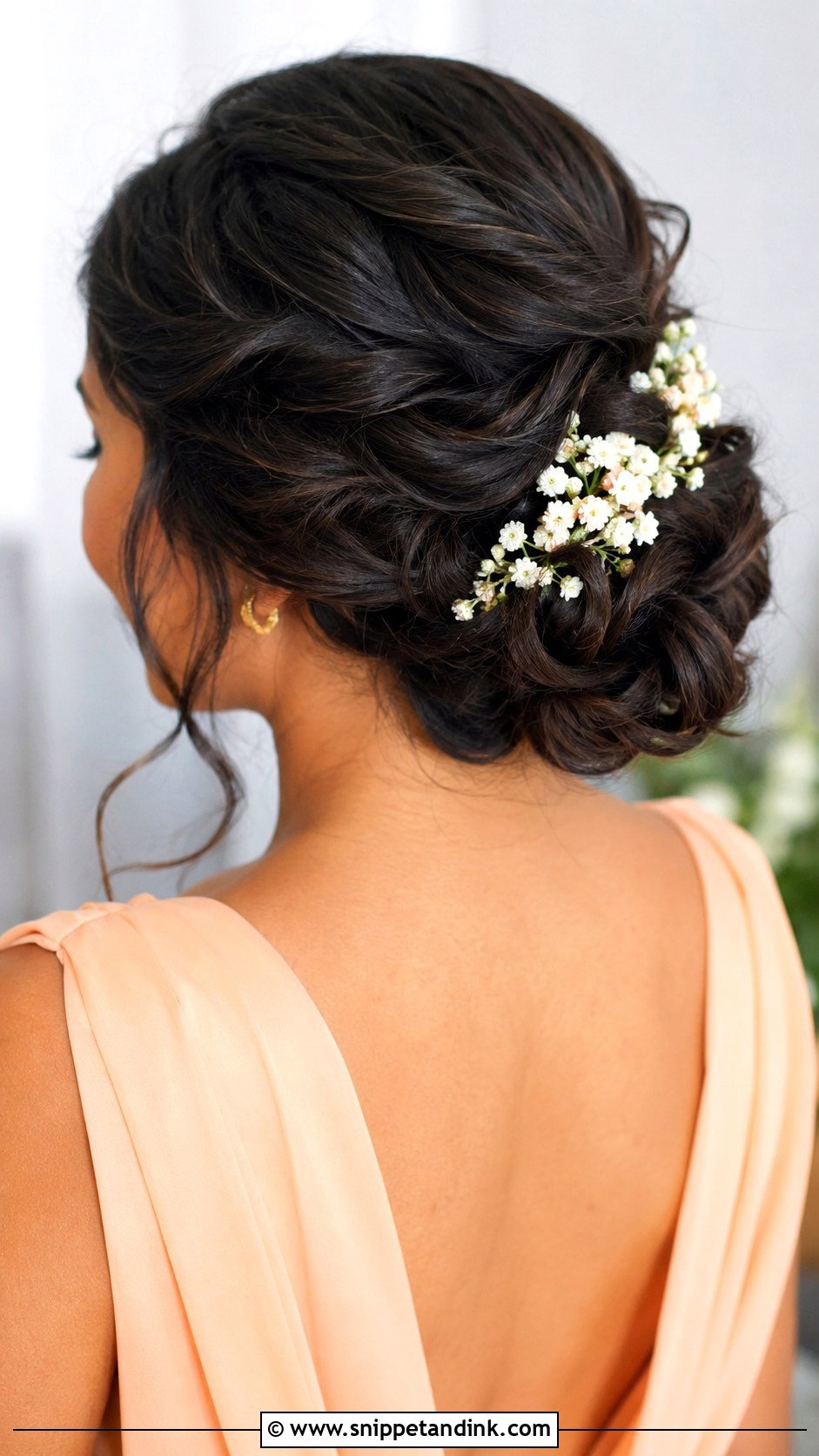 Floral Bridesmaid Updo - Snippet and Ink - 20 Easy Bridesmaid Hair Updo Ideas