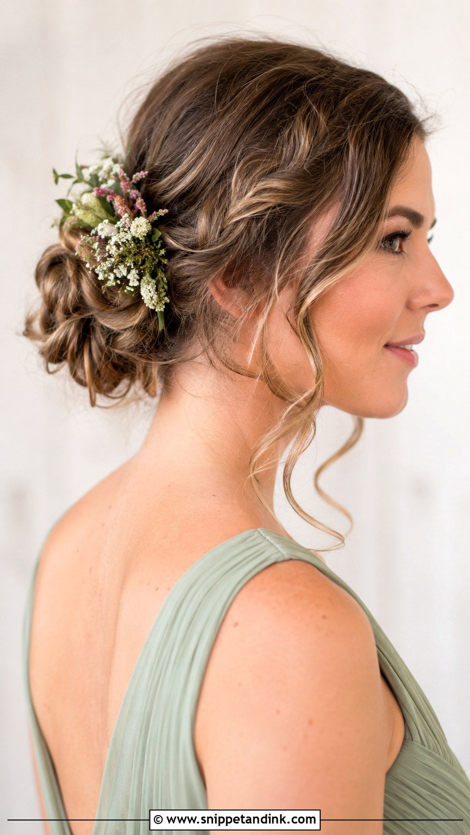 Floral Bridesmaid Updo - Snippet and Ink - 20 Bridesmaids Hair Updo Ideas