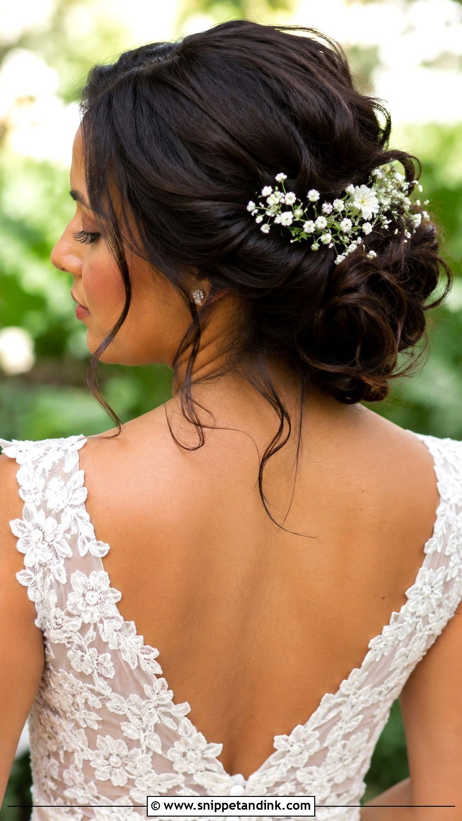 Floral Bun For Bride - Snippet and Ink - 20 Bun for Bride Wedding Hairstyles