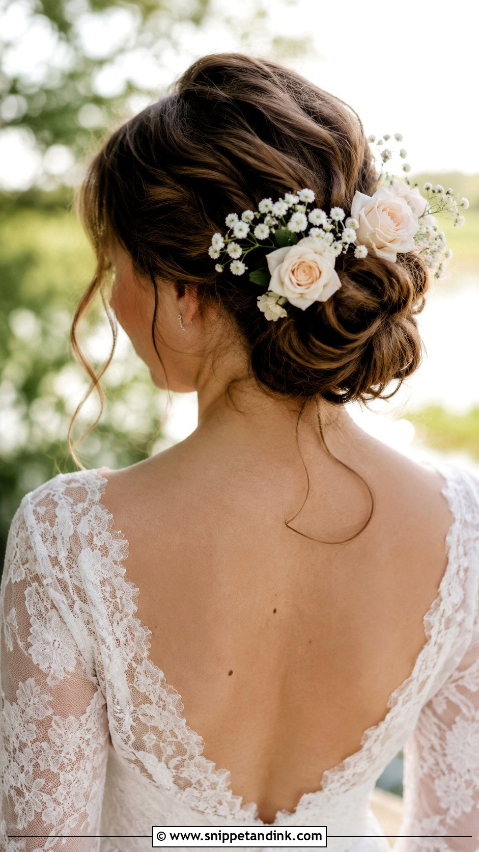 Floral Bun Wedding Hairstyle - Snippet and Ink - 25 Hairstyle for Marriage Ideas