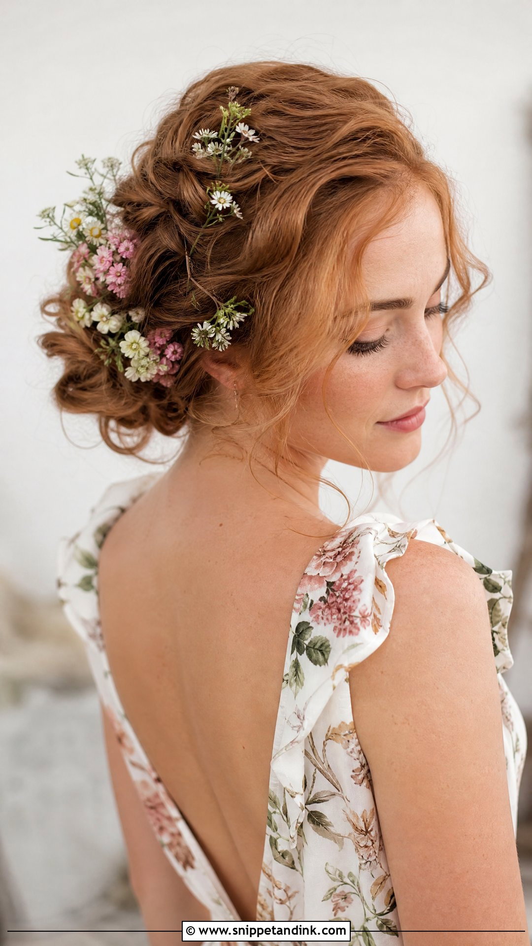 Floral Bun for Wedding Guest - Snippet and Ink - 20 Bun for Wedding Guest Ideas