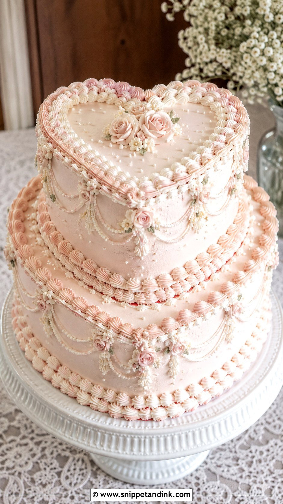 Floral Buttercream Lambeth Wedding Cake - Snippet and Ink - 20 Flower Cakes for Wedding