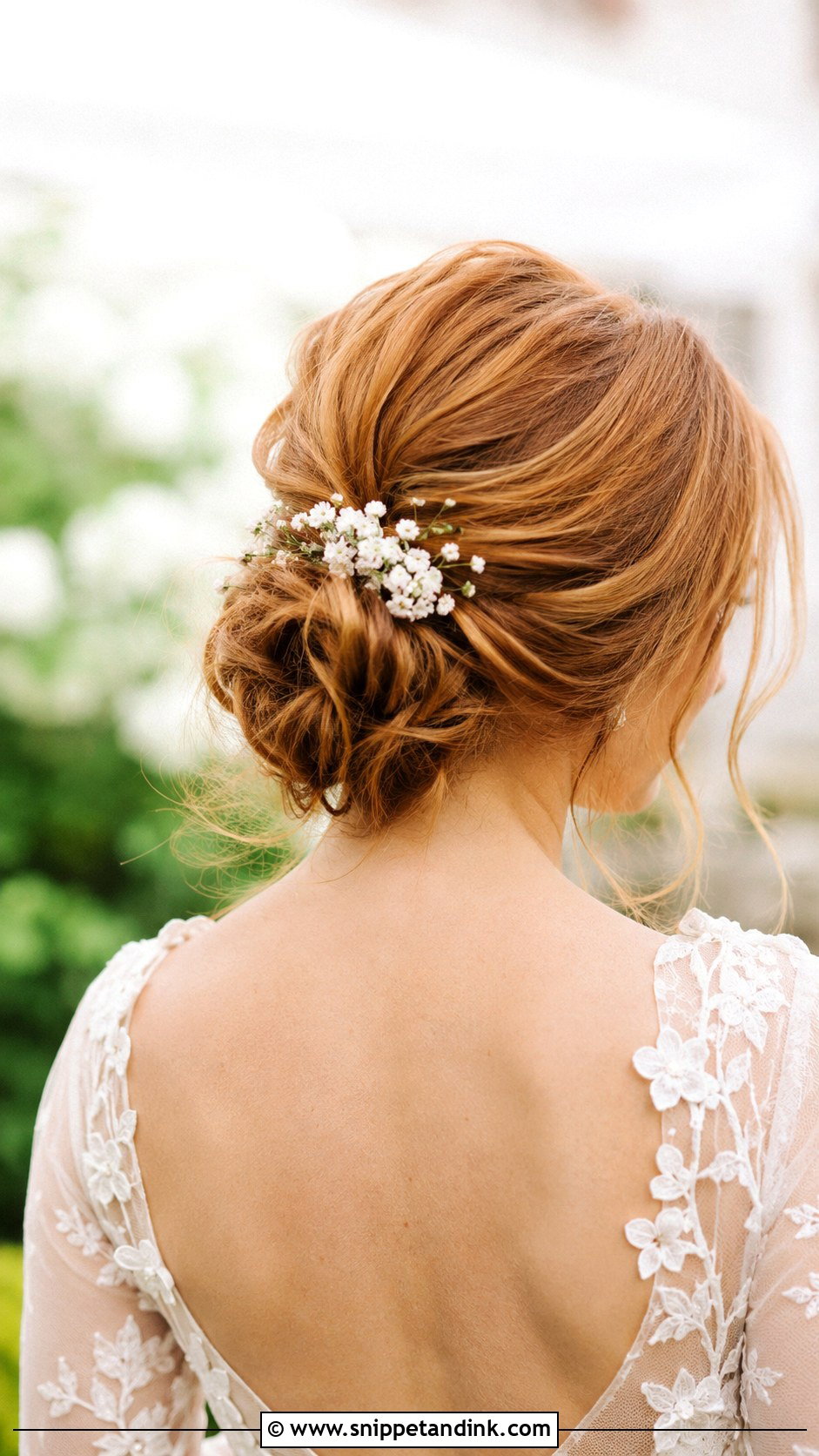 Floral Chignon Wedding Hair - Snippet and Ink - 20 Chignon Hair Wedding Ideas