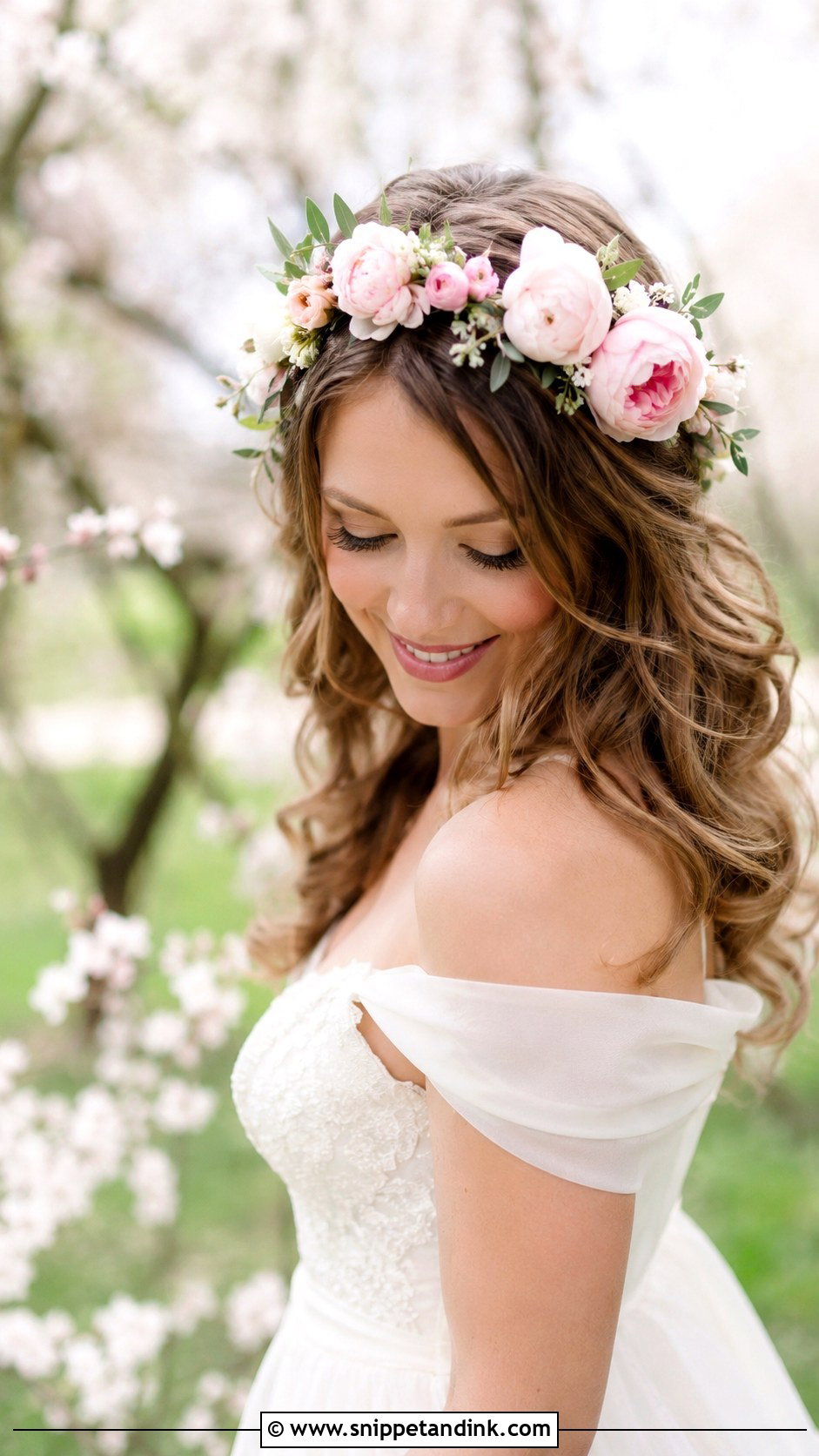 Floral Crown - Snippet and Ink - 25 Bride Hair Accessories
