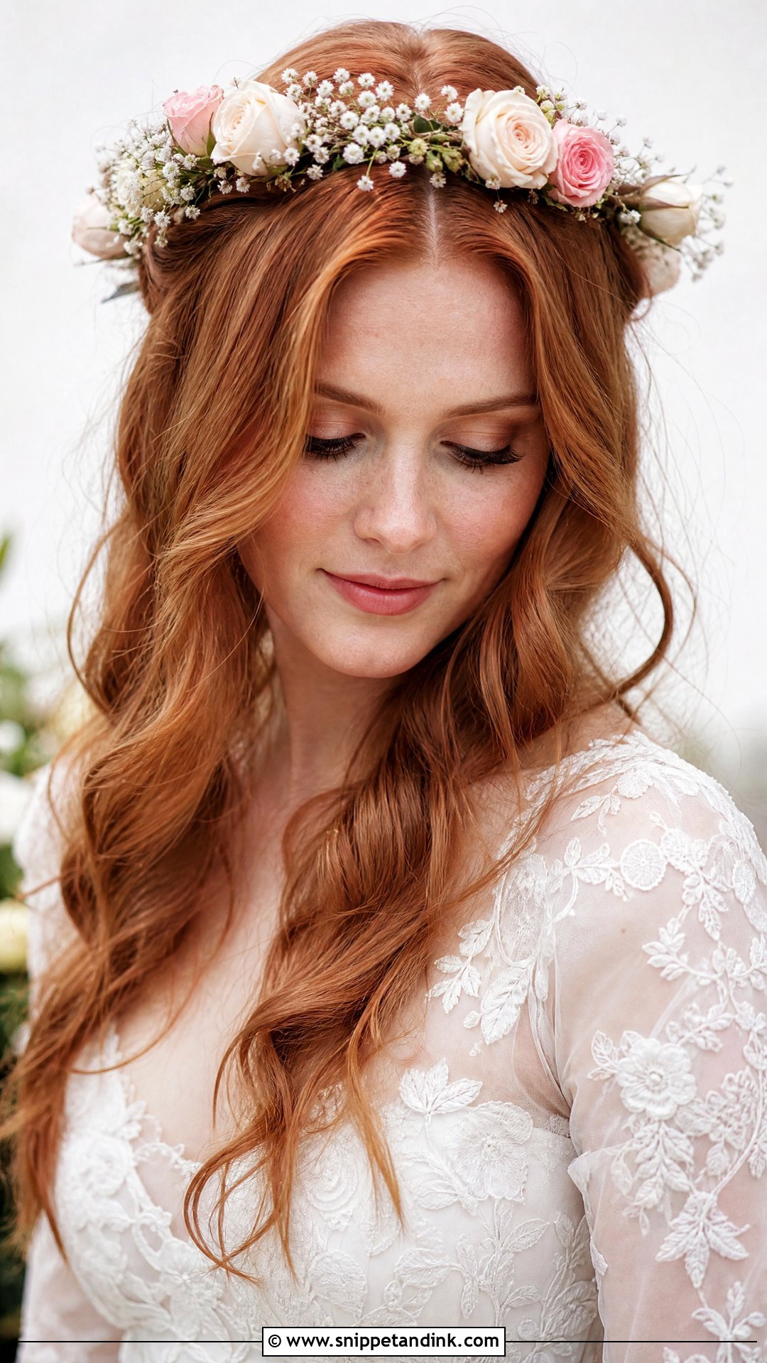 Floral Crown Bridal Hairstyle - Snippet and Ink - 20 Hair Designs for Wedding Ideas