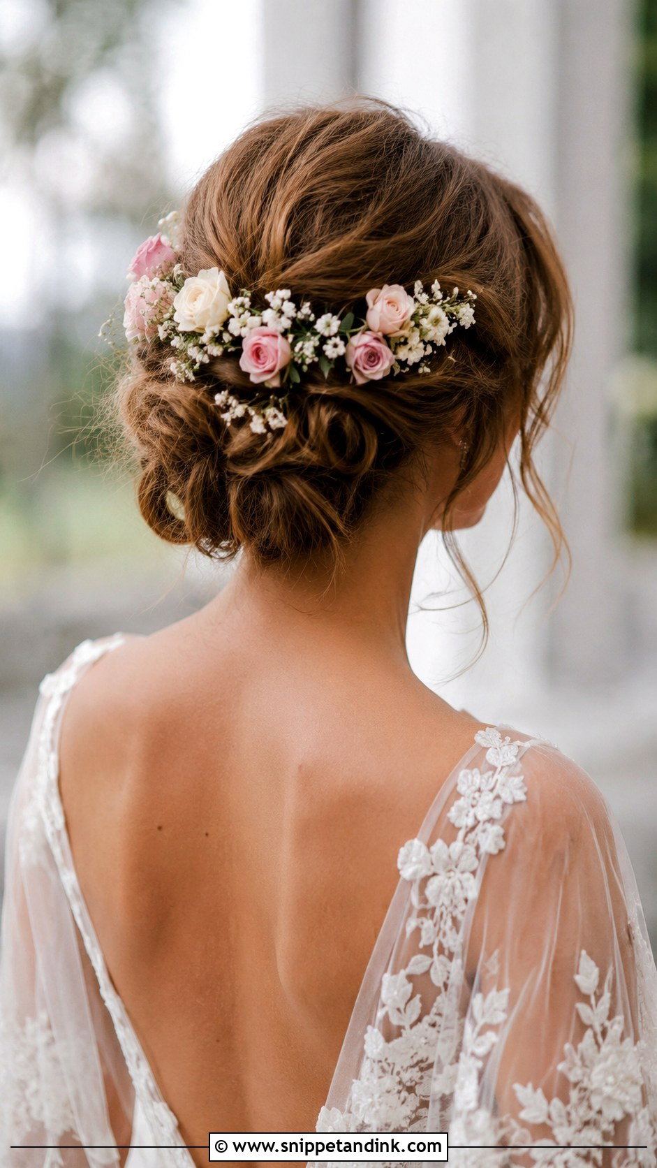 Floral Crown Updo - Snippet and Ink - 35 Bridal Updo Ideas