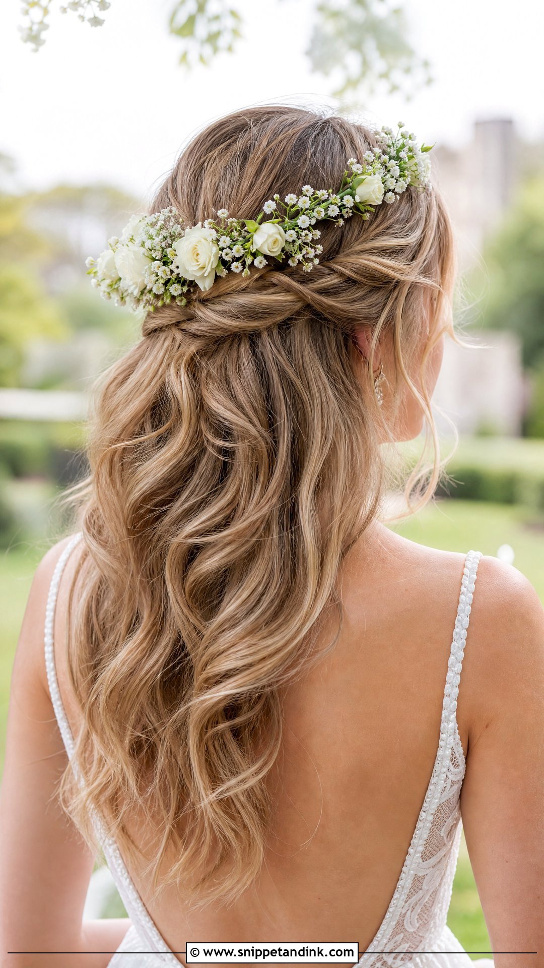 Floral Crown Wedding Hairstyle - Snippet and Ink - 20 Hairstyles on Wedding