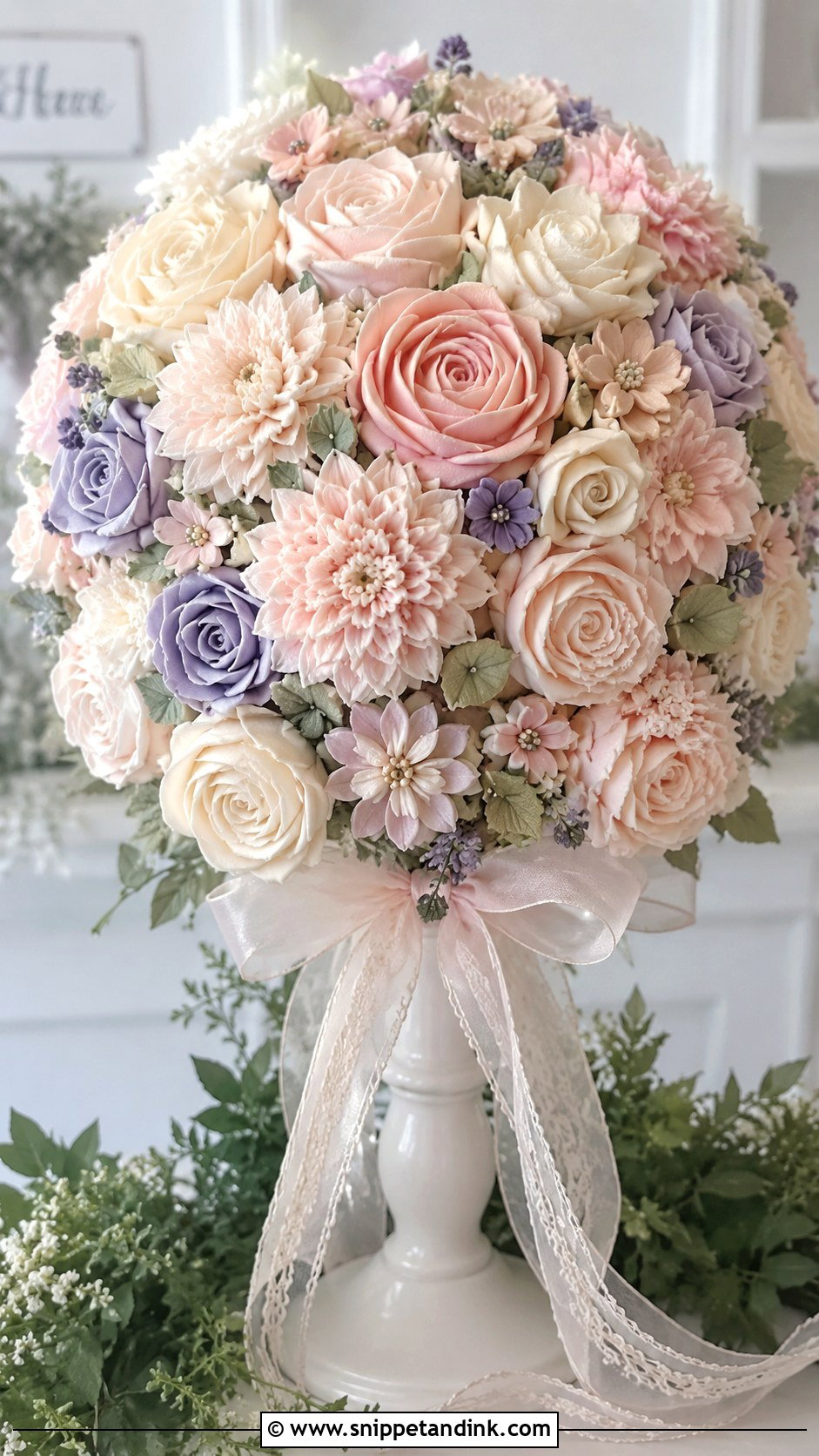 Floral Cupcake Bouquet Wedding Display - Snippet and Ink - 20 Cupcake Ideas with Flowers for Wedding