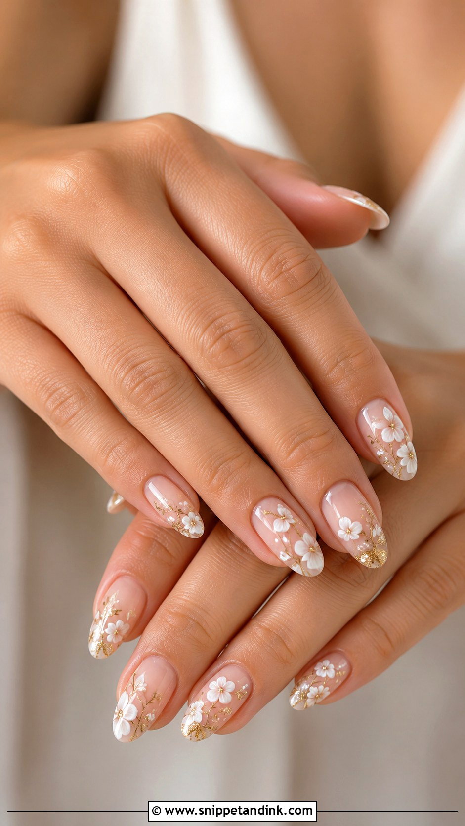Floral Desi Wedding Nails - Snippet and Ink - 30 Desi Wedding Nails