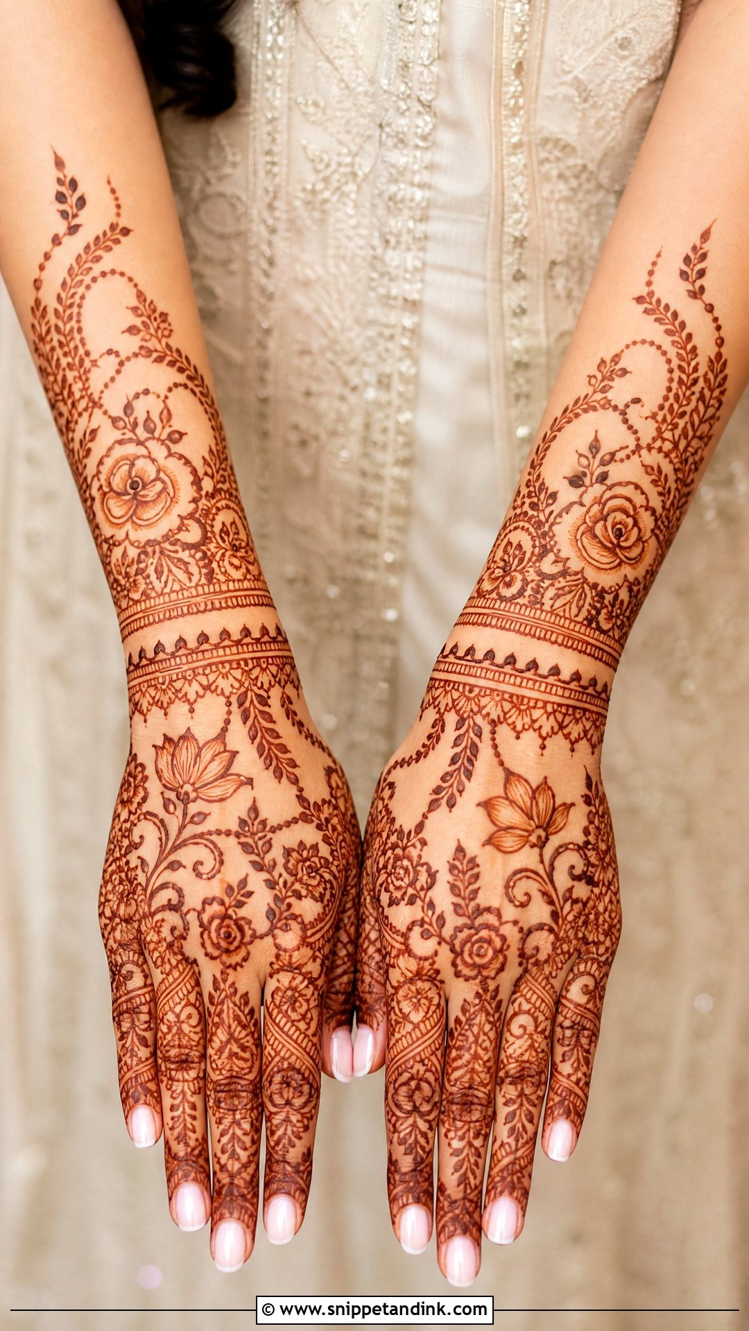 Floral Dulhan Mehndi Design - Snippet and Ink - 30 Dulhan Mehndi Designs Indian Weddings