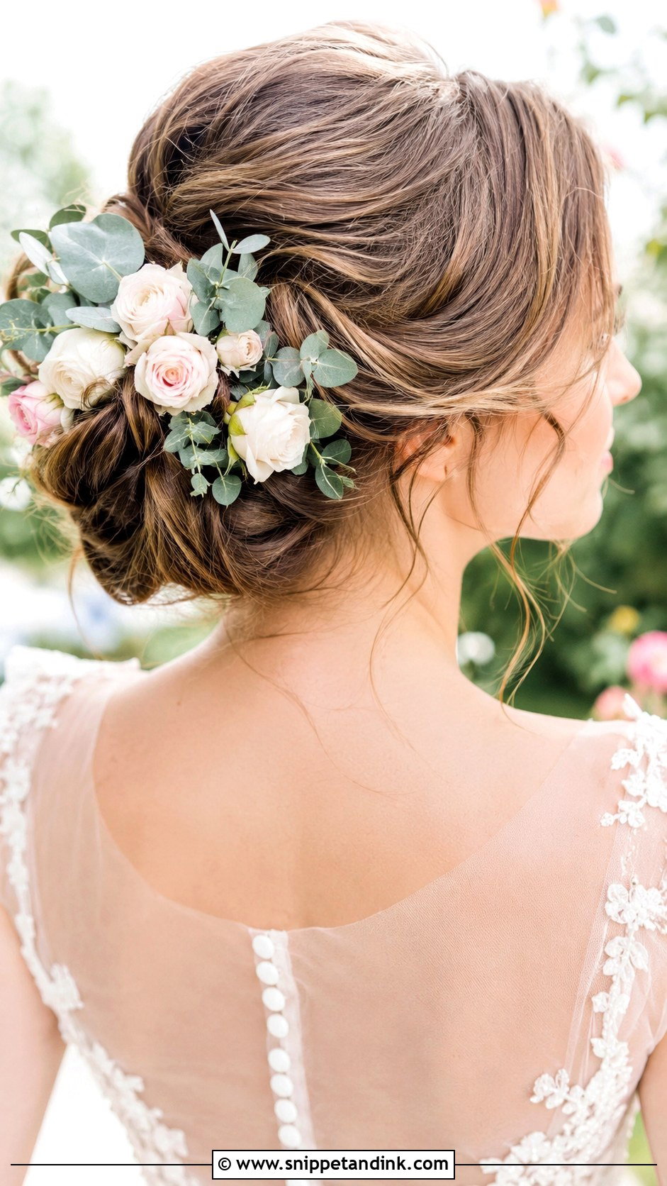 Floral Embellished Updo - Snippet and Ink - 25 Bridal Up Do Ideas