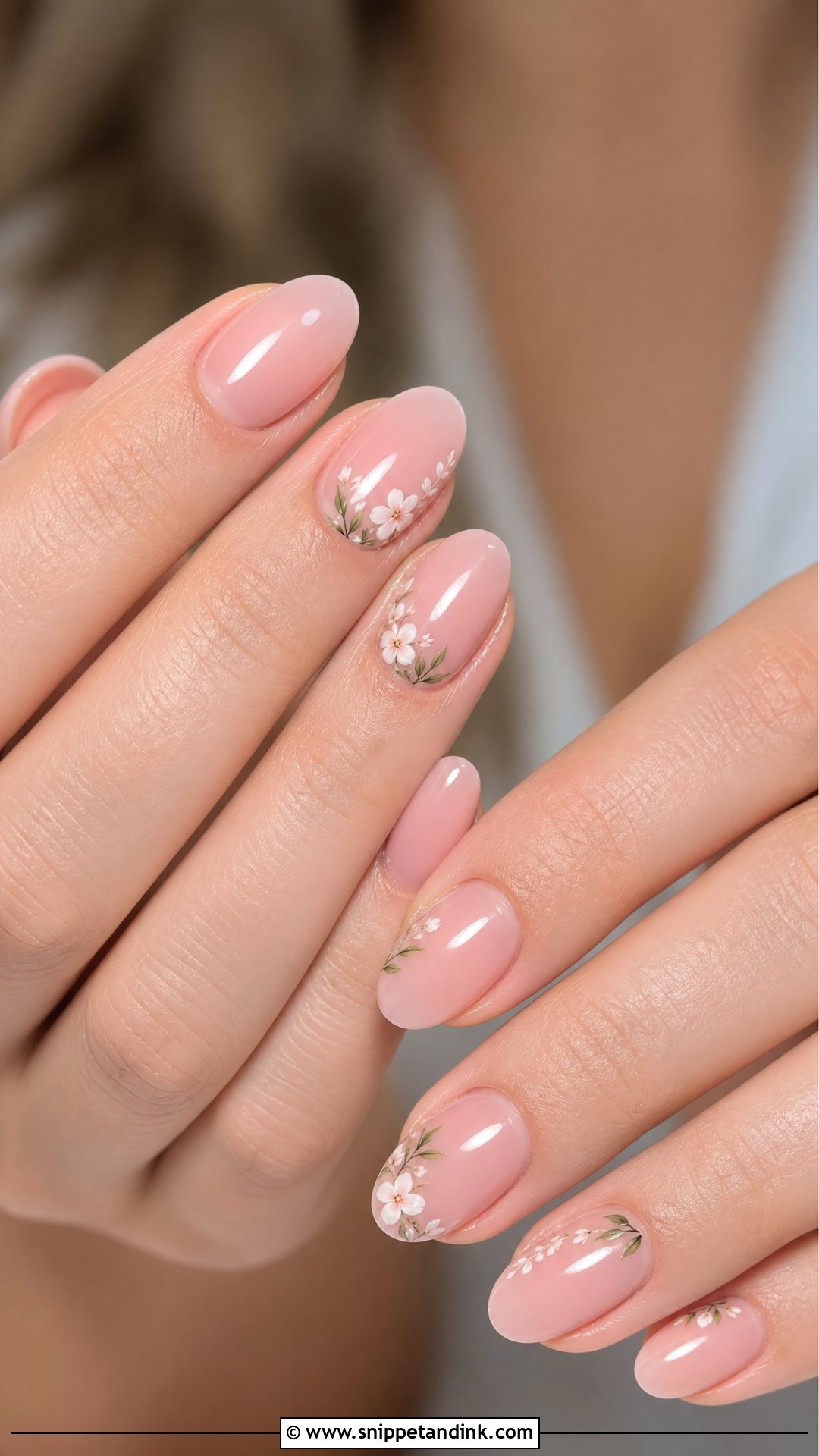 Floral Engagement Nails - Snippet and Ink - 35 Engagement Nails Ideas