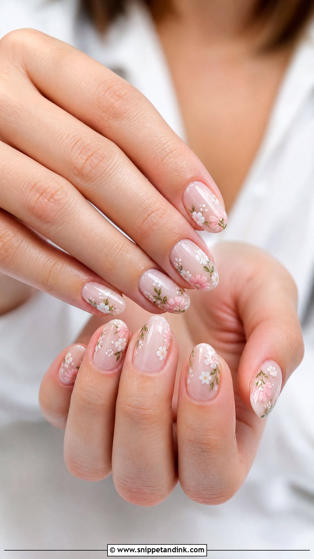 Floral Engagement Nails - Snippet and Ink - 25 Fun Engagement Nails