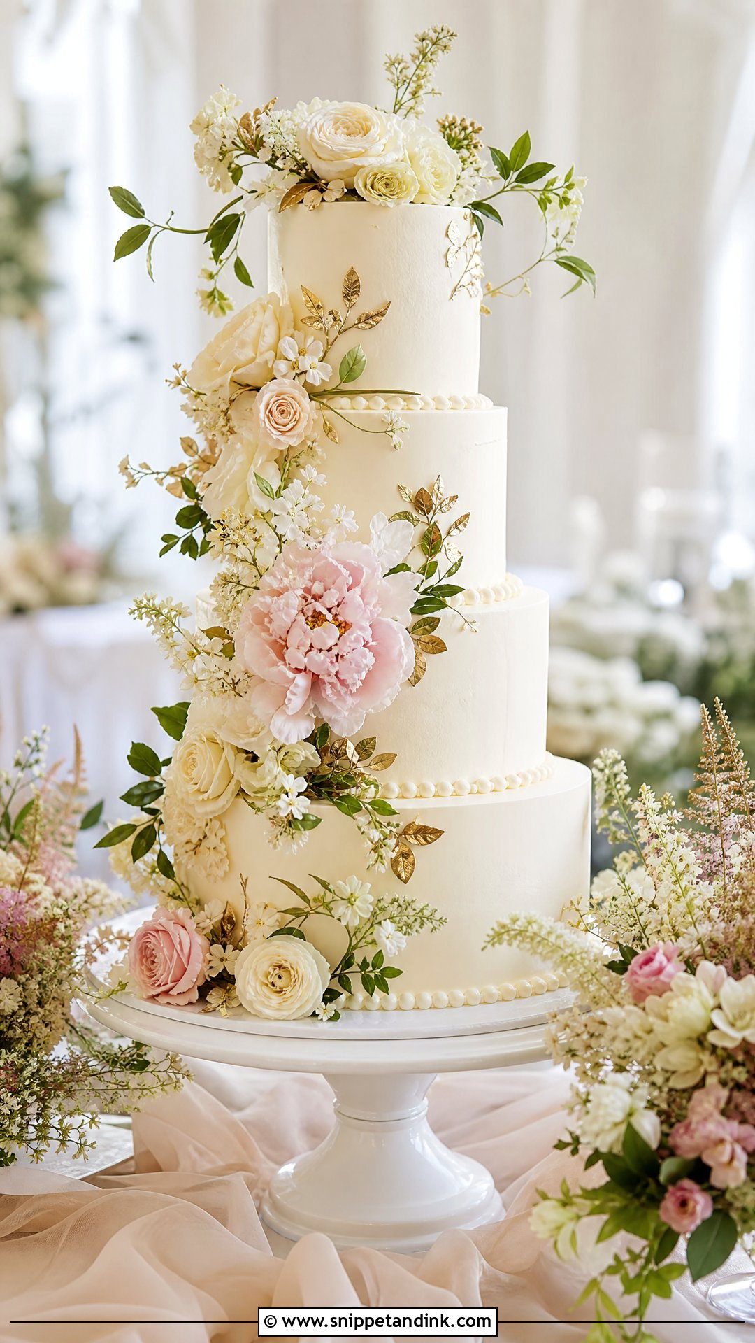 Floral Fantasy Wedding Cake - Snippet and Ink - 30 Fantasy Cake Ideas for Wedding