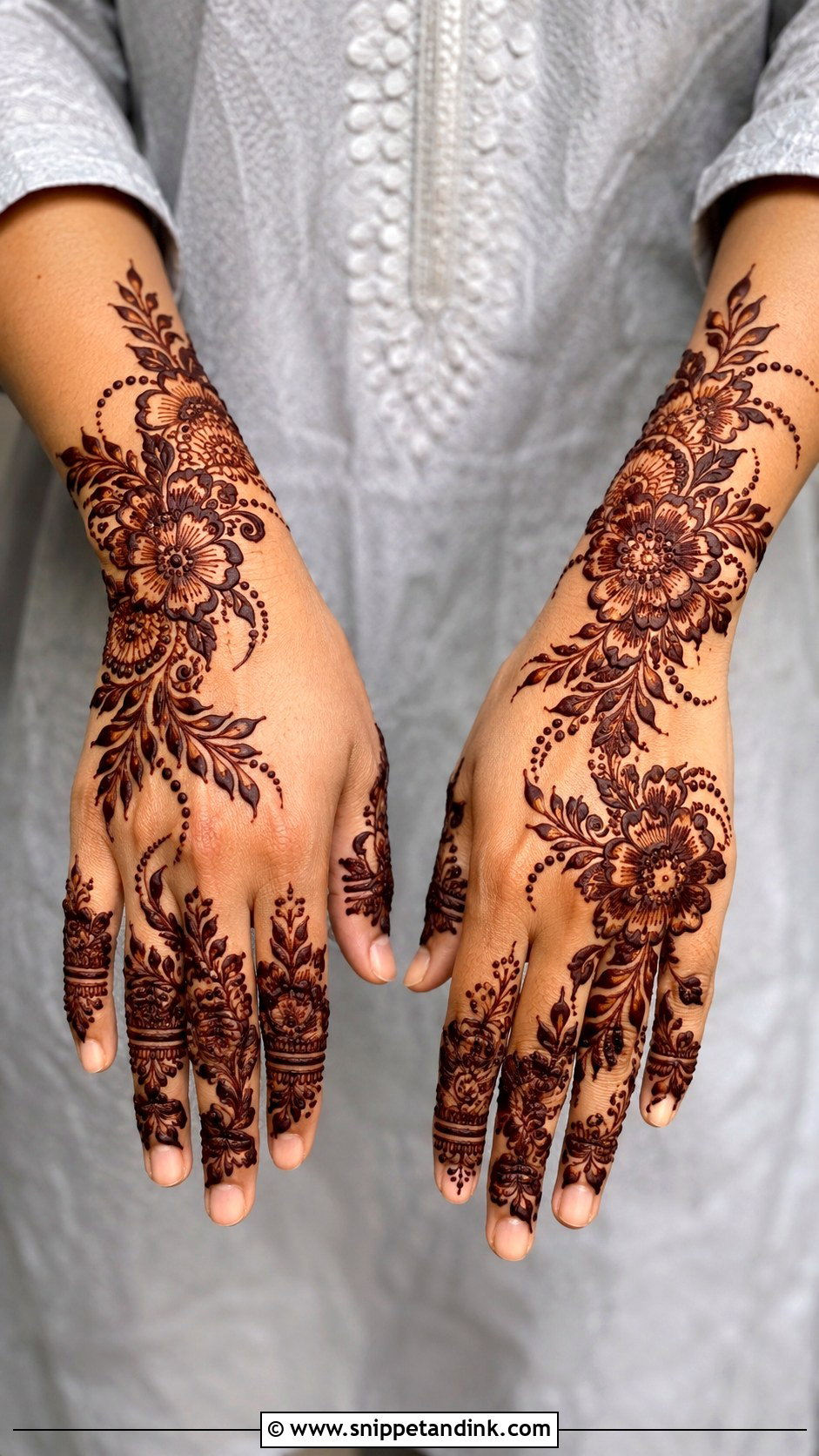 Floral Groom Mehndi Design - Snippet and Ink - 30 Groom Mehndi Design Ideas