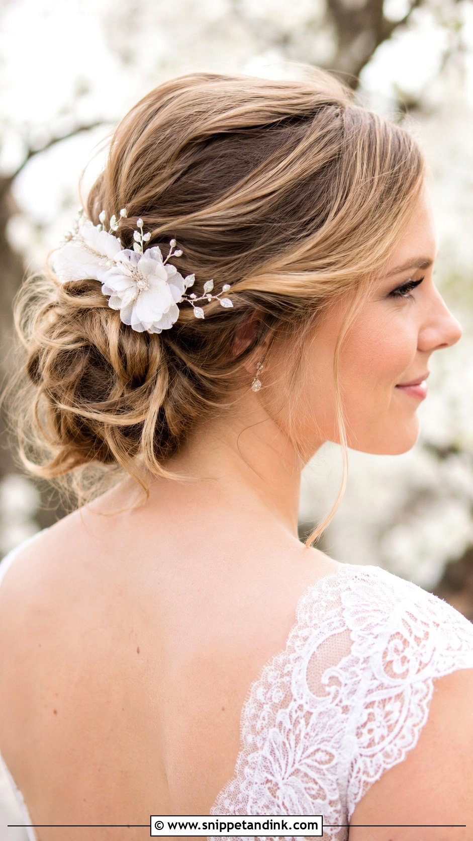 Floral Hair Comb - Snippet and Ink - 20 Bride Hair Piece Ideas