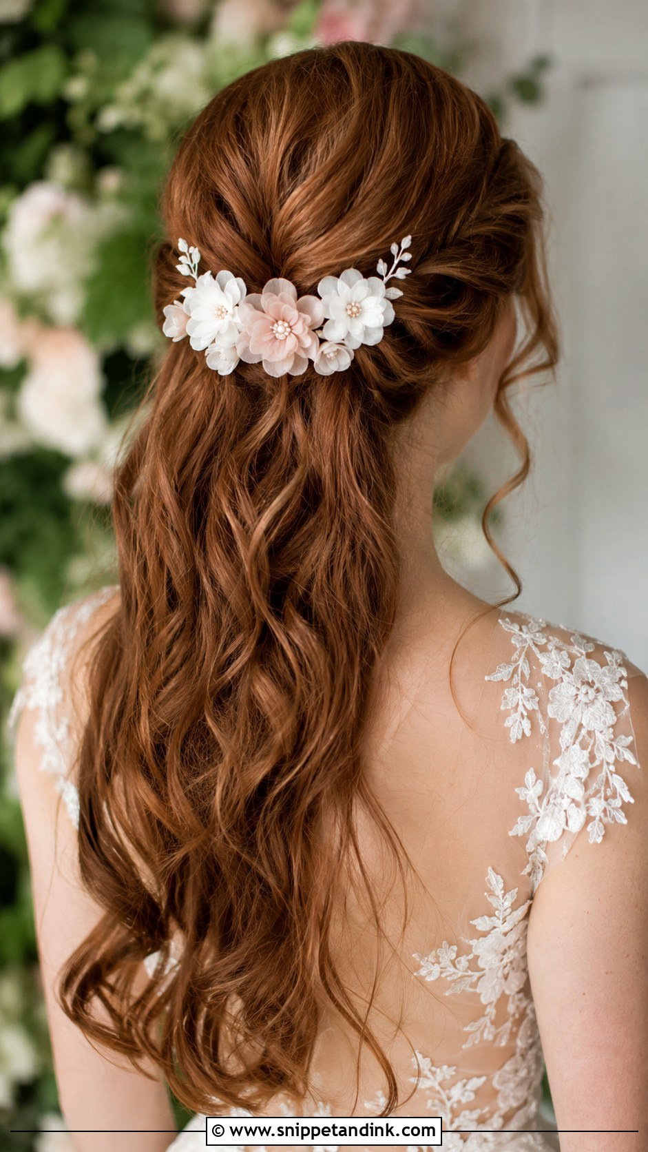 Floral Hair Comb - Snippet and Ink - 30 Wedding Hair Accessories