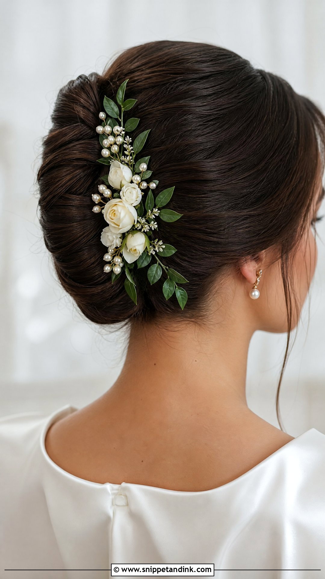 Floral Hair Comb For Brides - Snippet and Ink - 15 Flowers for Brides Hair Ideas