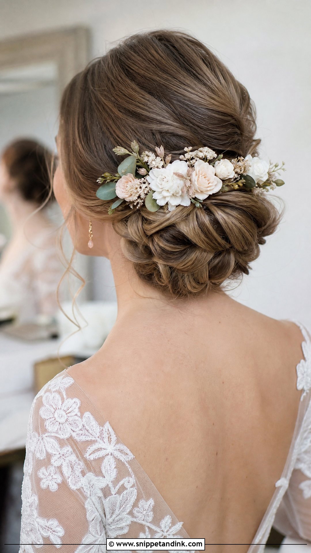 Floral Hair Comb Wedding Hair - Snippet and Ink - 15 Flowers for Hair Wedding Ideas