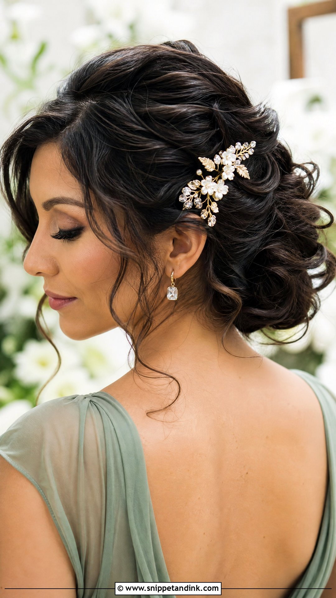 Floral Hair Comb for Wedding Guest - Snippet and Ink - 15 Hair Accessories for Wedding Guest