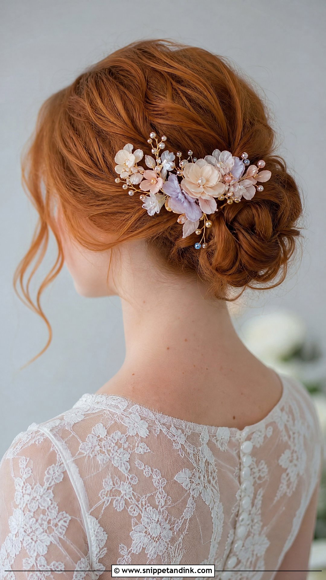 Floral Hair Comb - Snippet and Ink - 20 Bridal Hair Accessories Headpieces