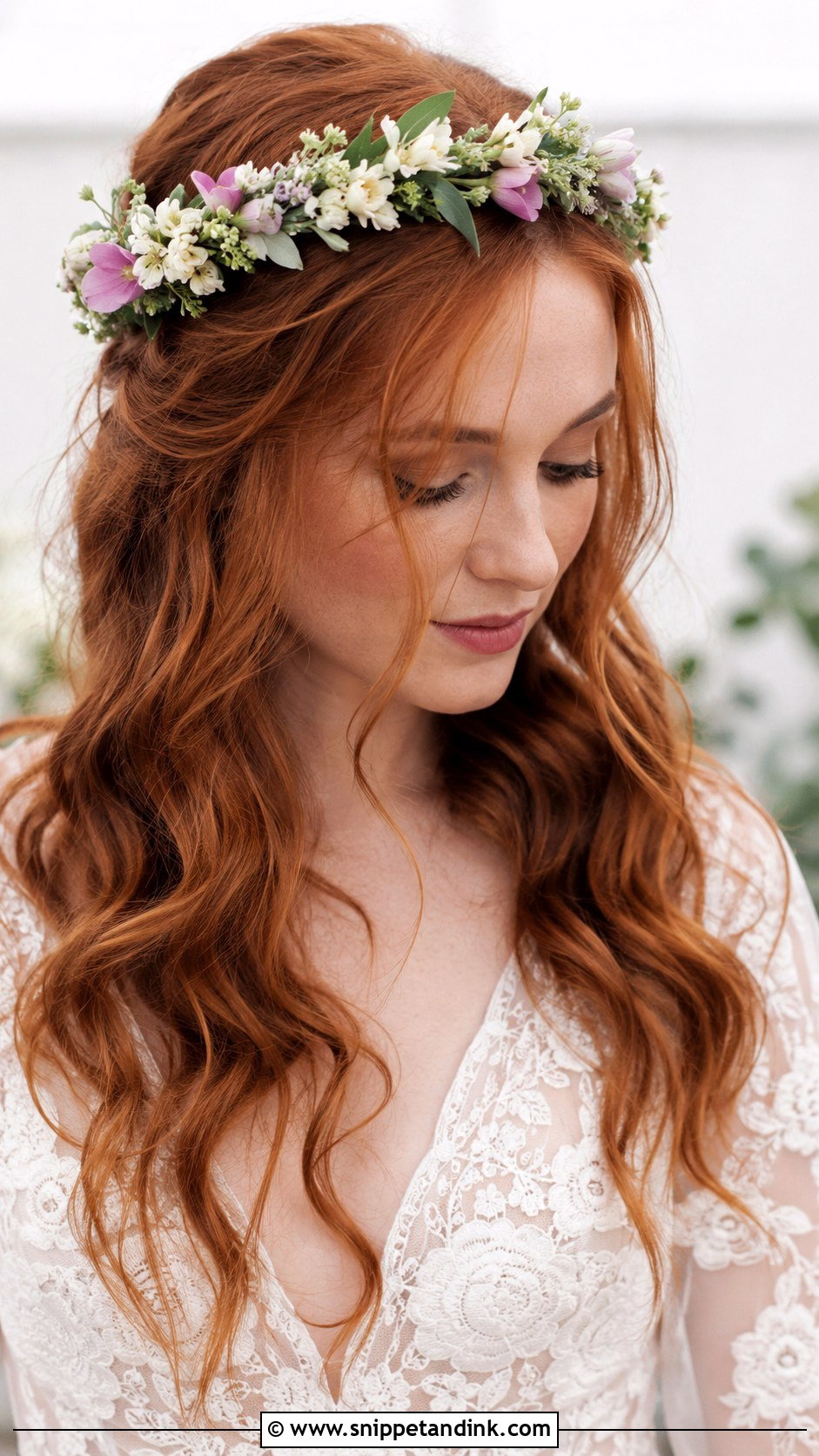 Floral Hair Crown - Snippet and Ink - 25 Wedding Hair Pieces