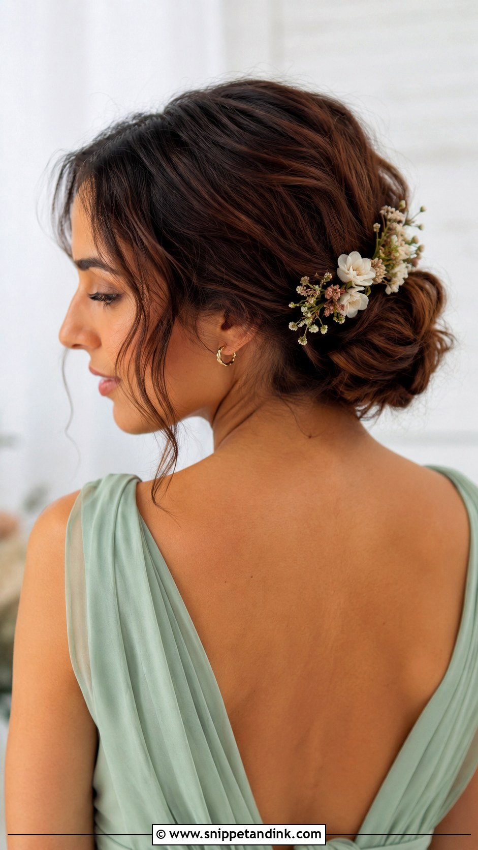 Floral Hair Pin Bridesmaid Hair - Snippet and Ink - 25 Hair for Wedding Bridesmaid Ideas