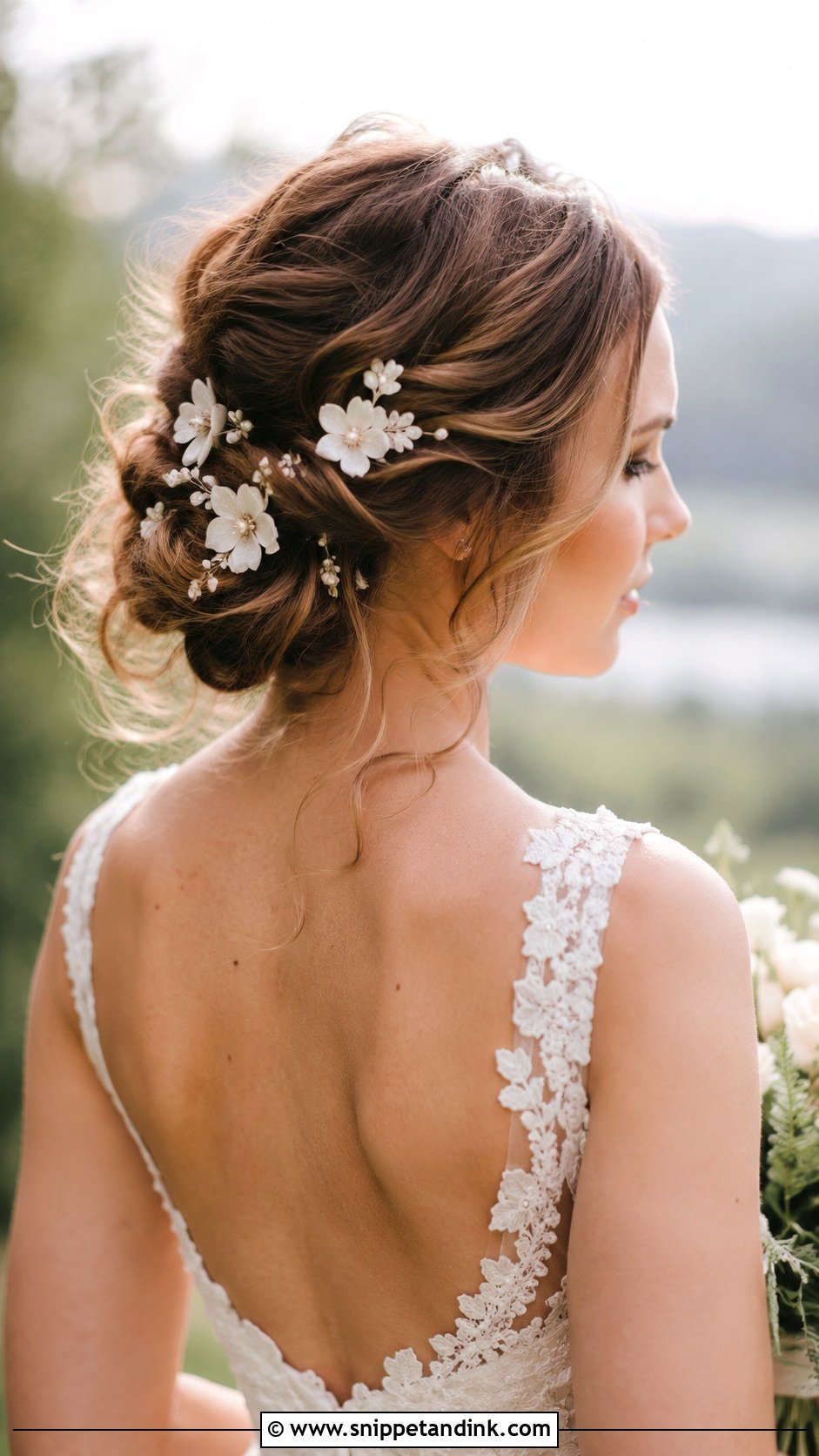 Floral Hair Pins - Snippet and Ink - 20 Bride Hair Piece Ideas