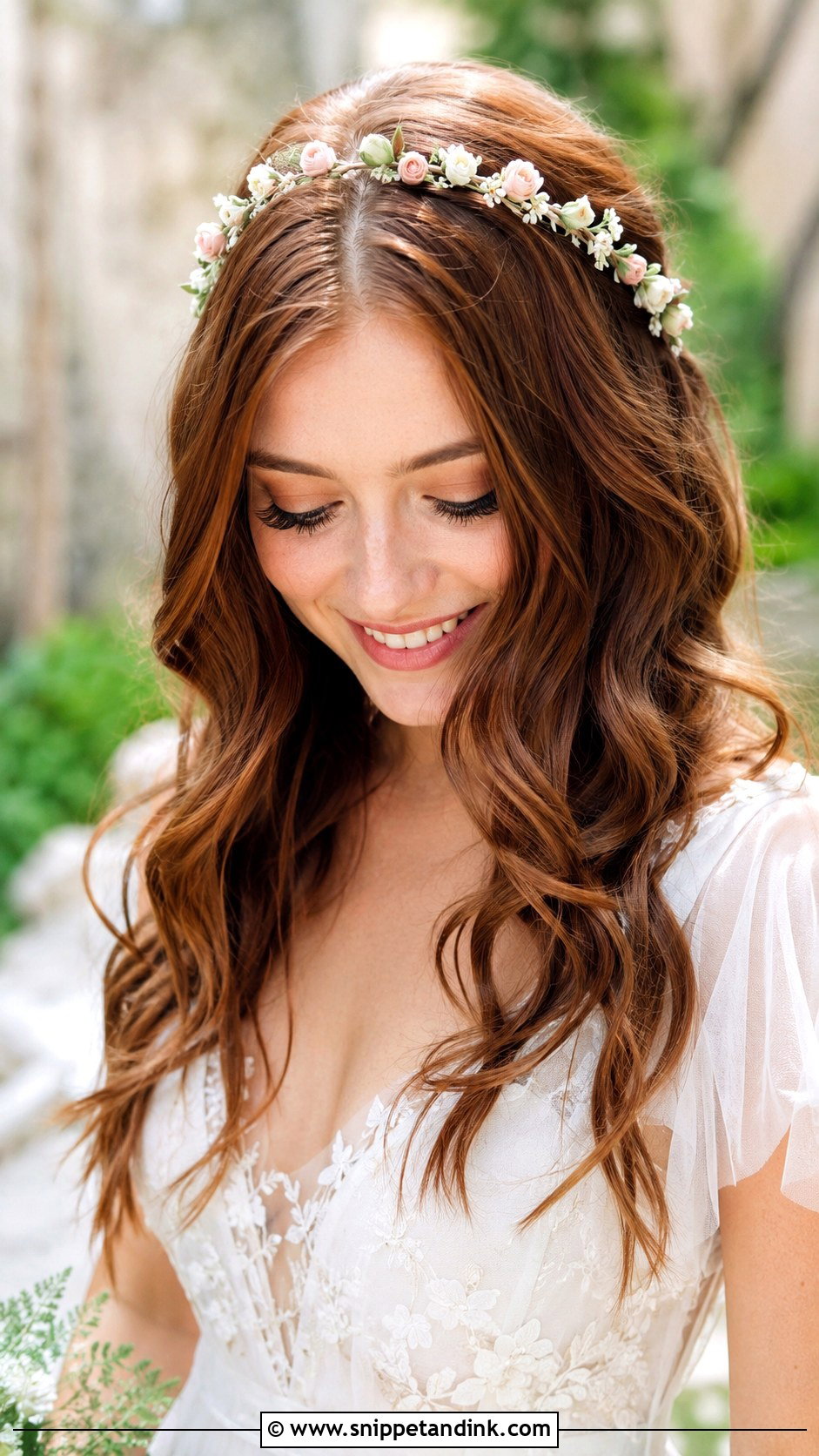 Floral Hairband Wedding Waves - Snippet and Ink - 15 Hairband Wedding Hairstyles