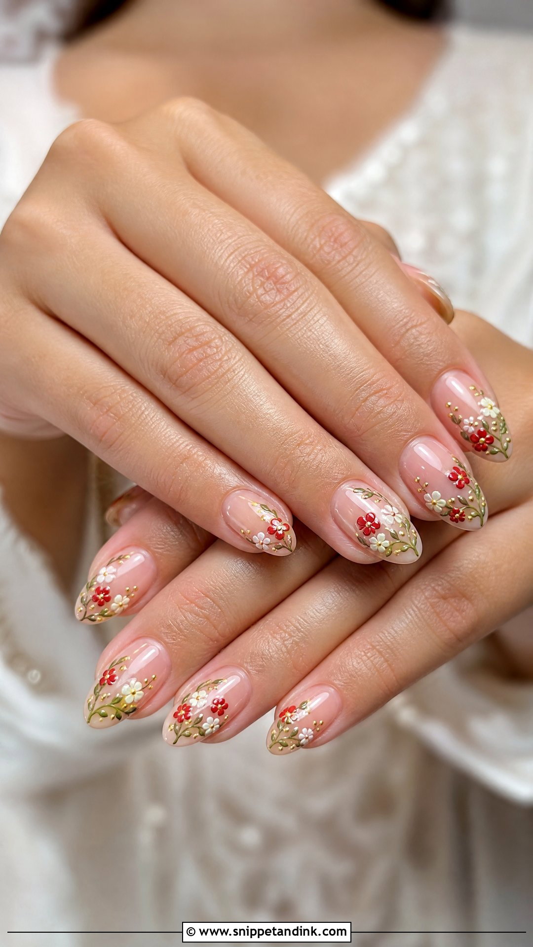 Floral Indian Wedding Nails - Snippet and Ink - 25 Nails for Indian Wedding