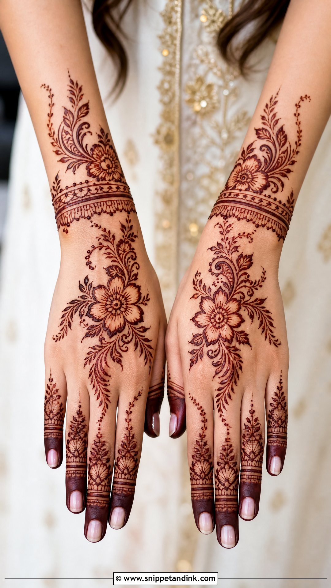 Floral Jewelry Mehndi Outfit For Bride - Snippet and Ink - 25 Mehndi Outfit Ideas for Bride