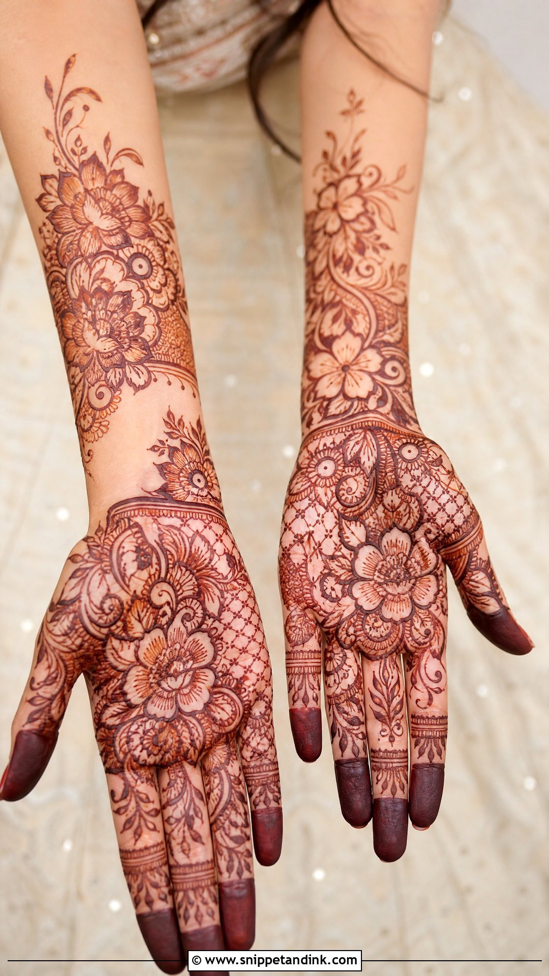 Floral Lehenga Mehandi Dress - Snippet and Ink - 30 Mehandi Dress Ideas