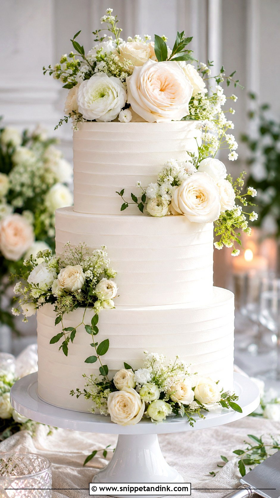 Floral Meadow Wedding Cake - Snippet and Ink - 20 Floral Wedding Cakes