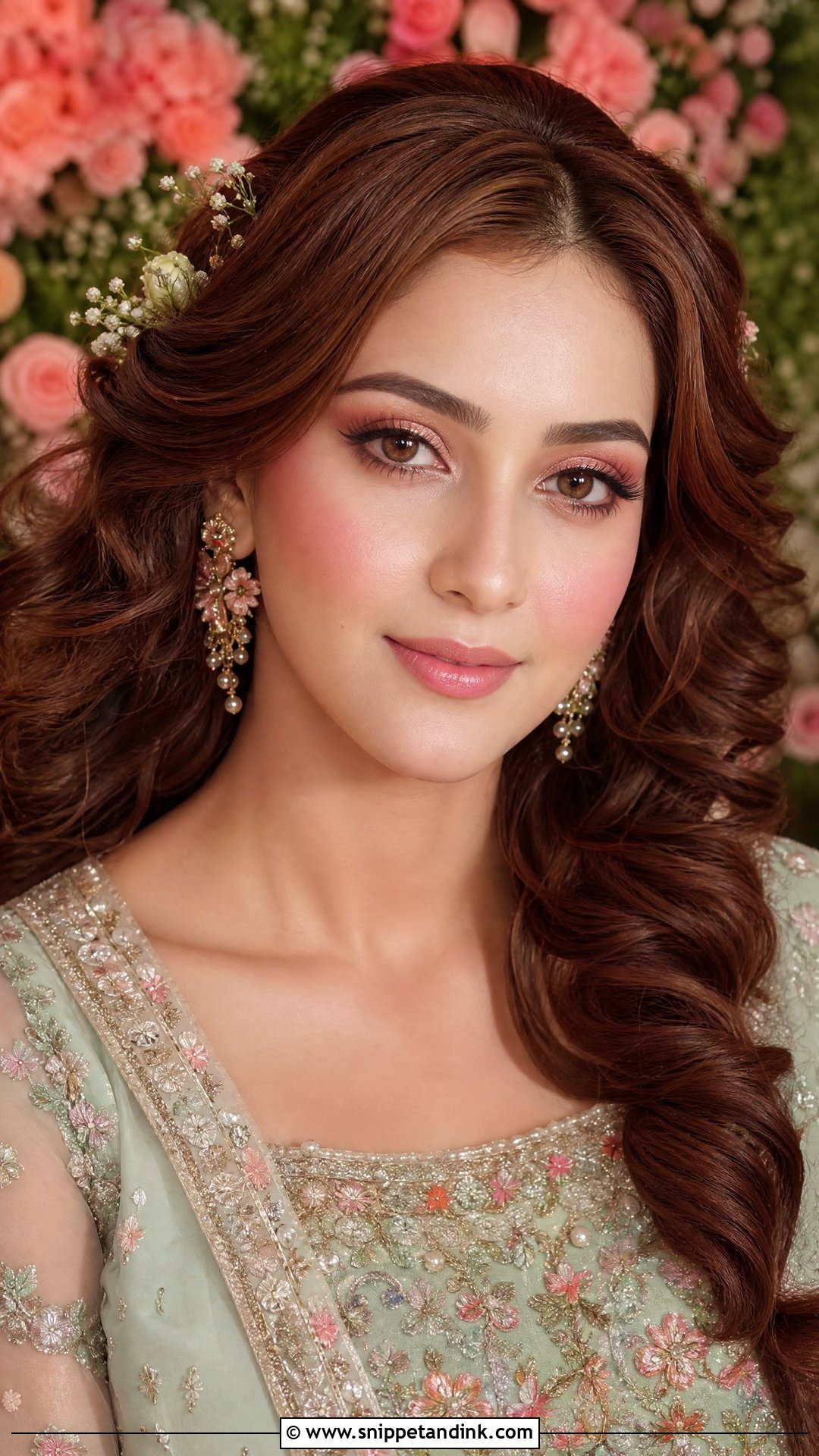 Floral Mehndi Bridal Makeup - Snippet and Ink - 20 Mehndi Bridal Makeup Ideas