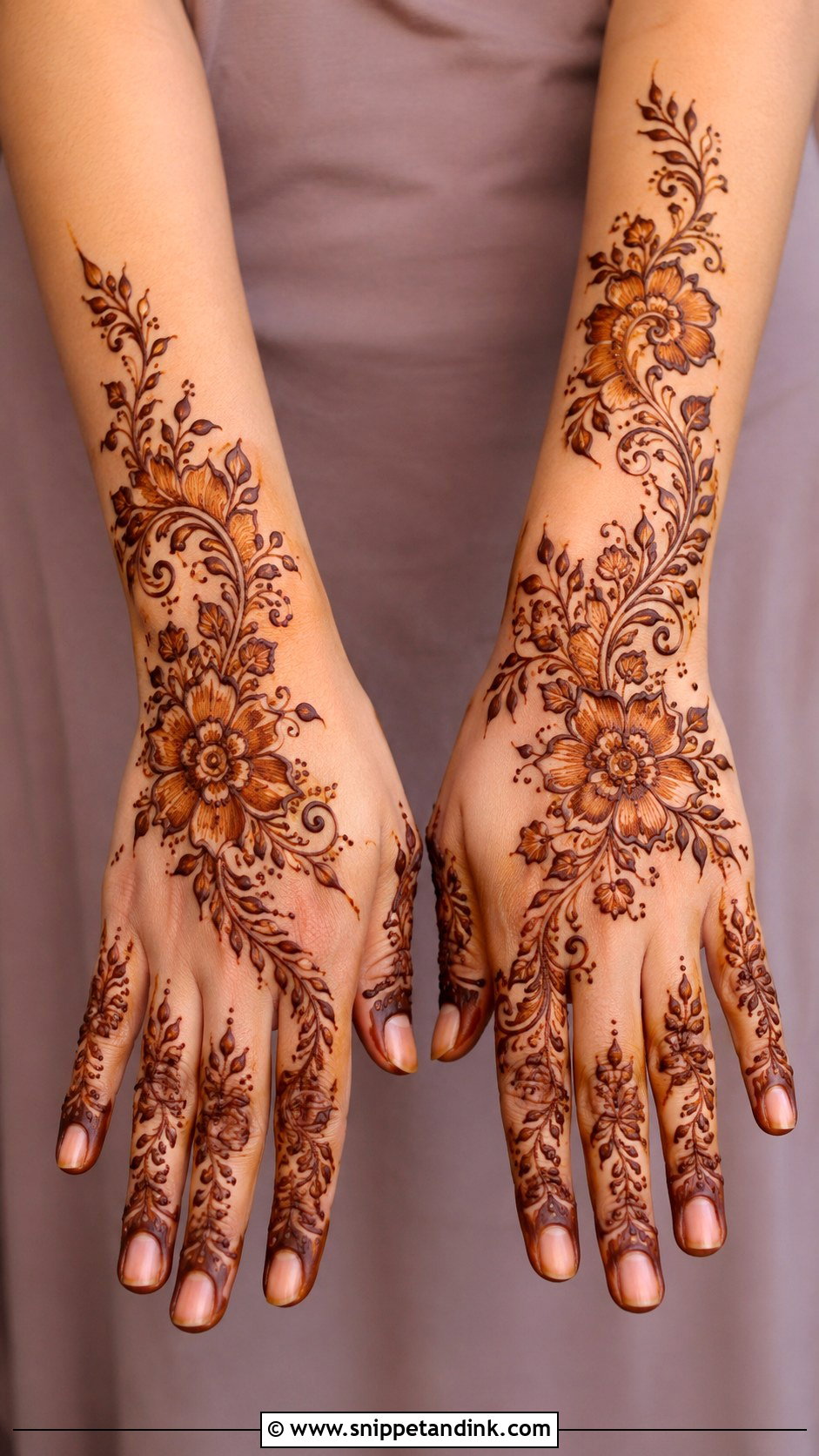 Floral Mehndi Design - Snippet and Ink - 35 Mehndi Design Pictures Ideas