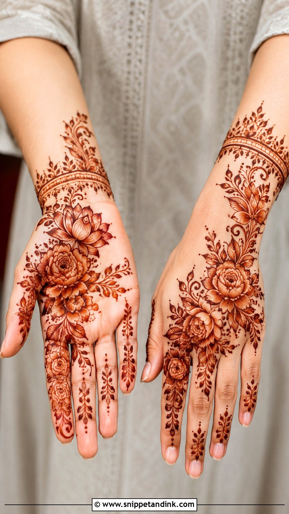 Floral Mehndi Design For Hands - Snippet and Ink - 35 Mehndi Designs for Hands