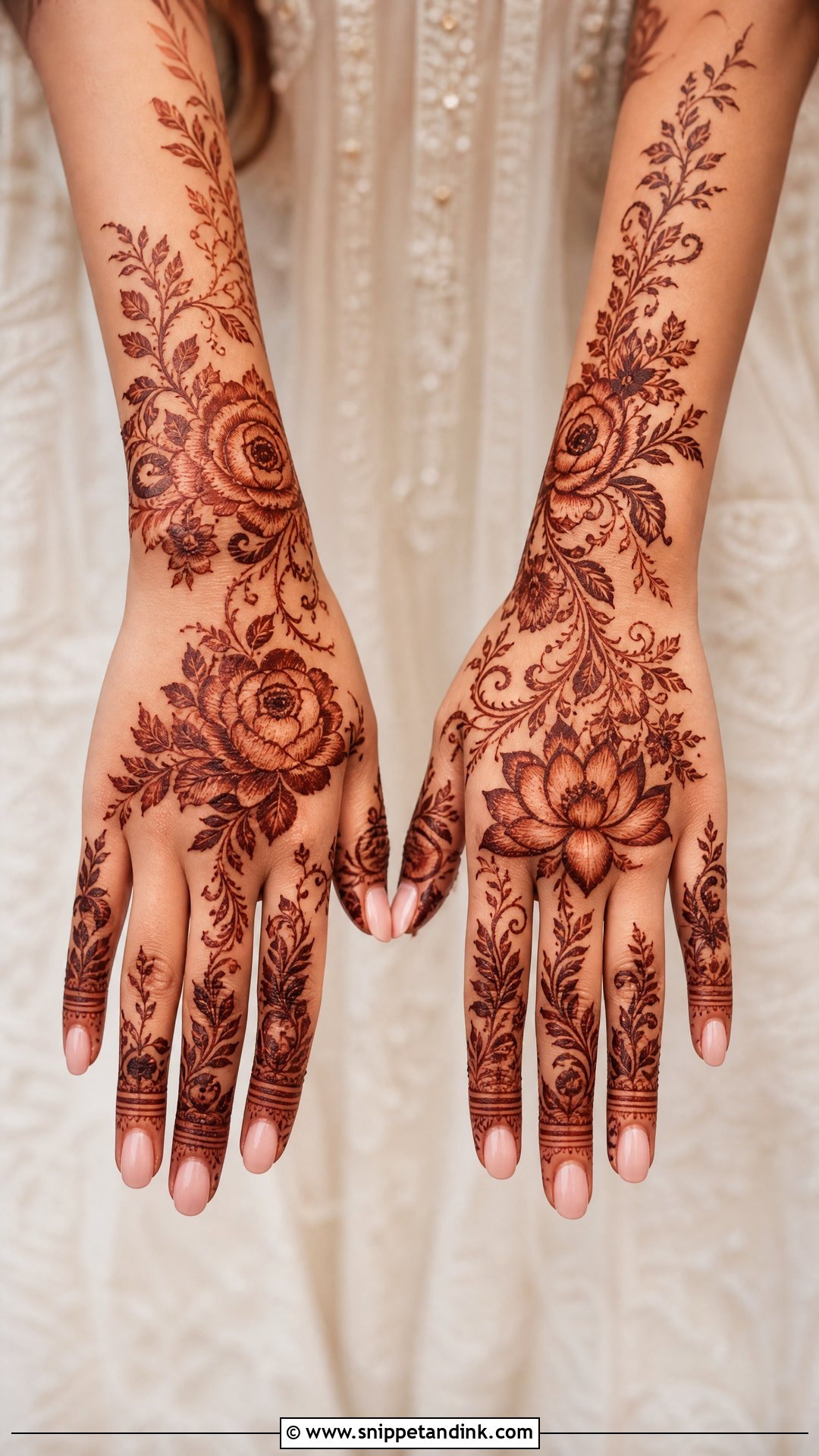 Floral Mehndi Design for Sister Wedding - Snippet and Ink - 25 Mehndi Designs for Sisters Wedding