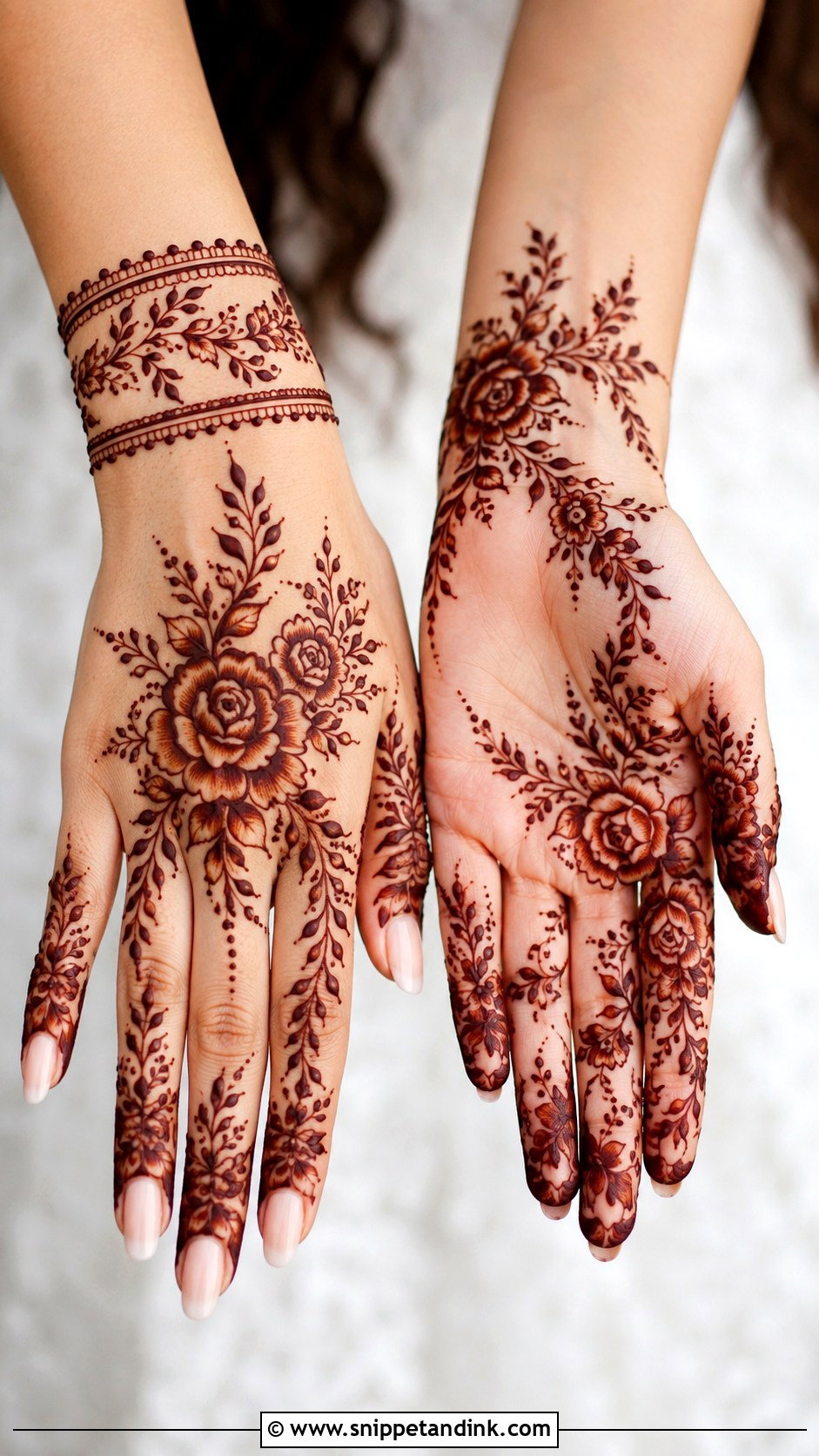 Floral Mehndi Design - Snippet and Ink - 30 Elegant Mehndi Designs