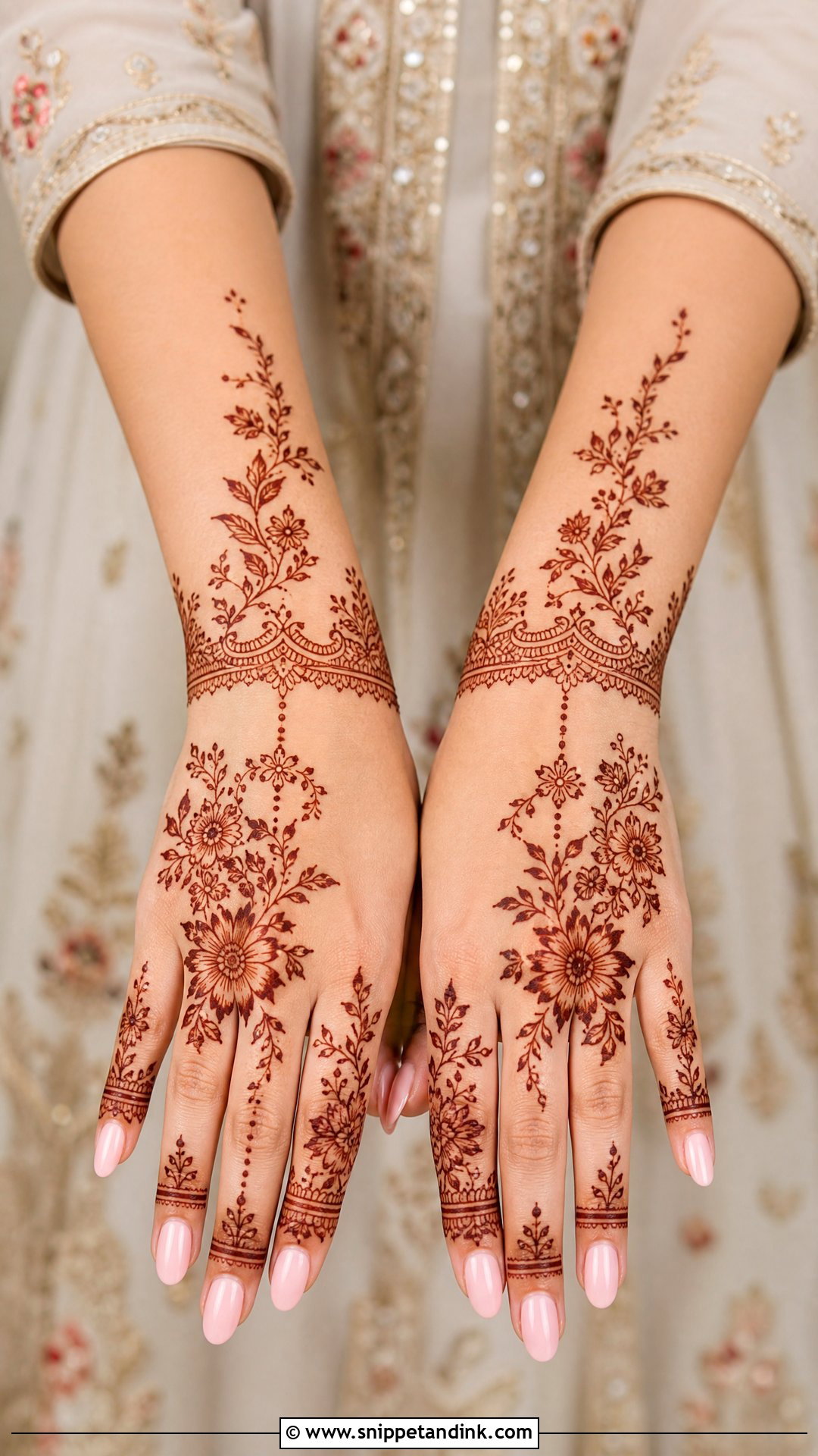 Floral Mehndi Invitation Card Template - Snippet and Ink - 25 Mehndi Invitation Cards Template Ideas