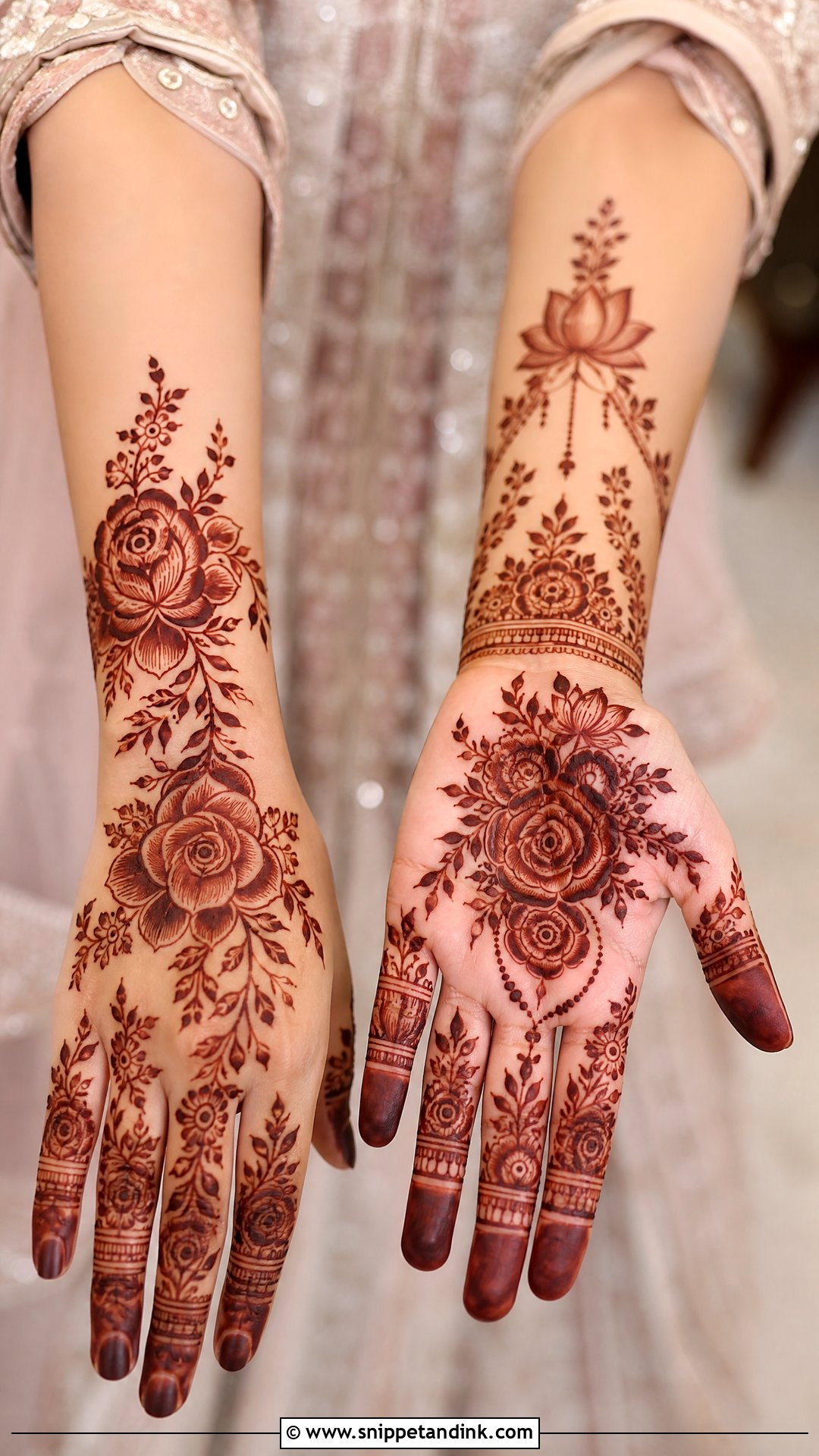 Floral Muslim Bridal Mehndi Design - Snippet and Ink - 20 Bridal Mehndi Designs Muslim Bride