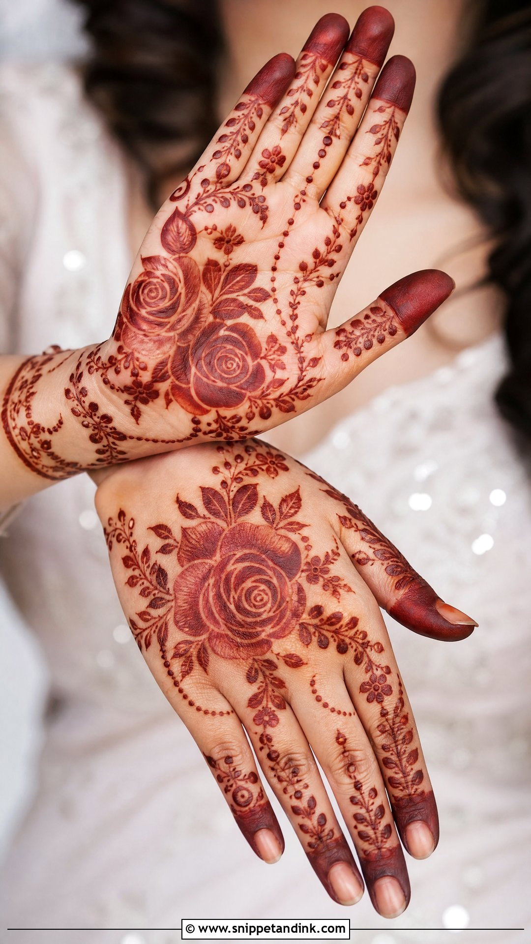 Floral Rakhi Mehndi Design - Snippet and Ink - 30 Rakhi Mehndi Designs