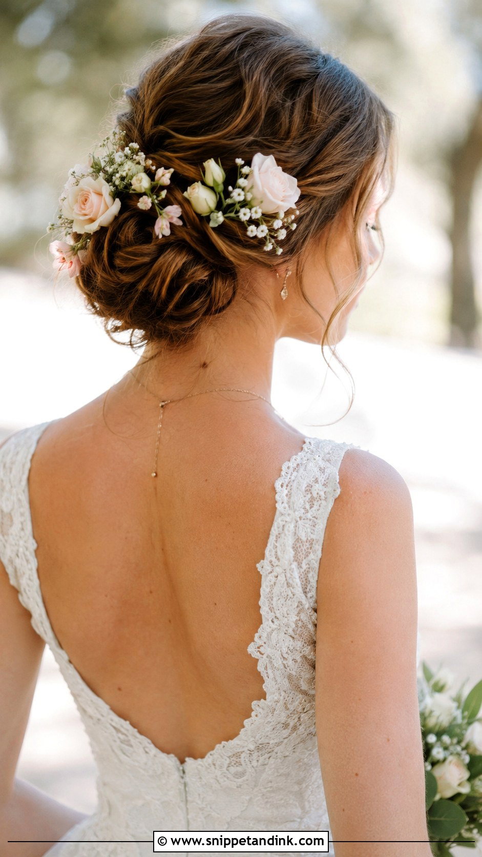Floral Updo Wedding Hair - Snippet and Ink - 20 Wedding Hairs