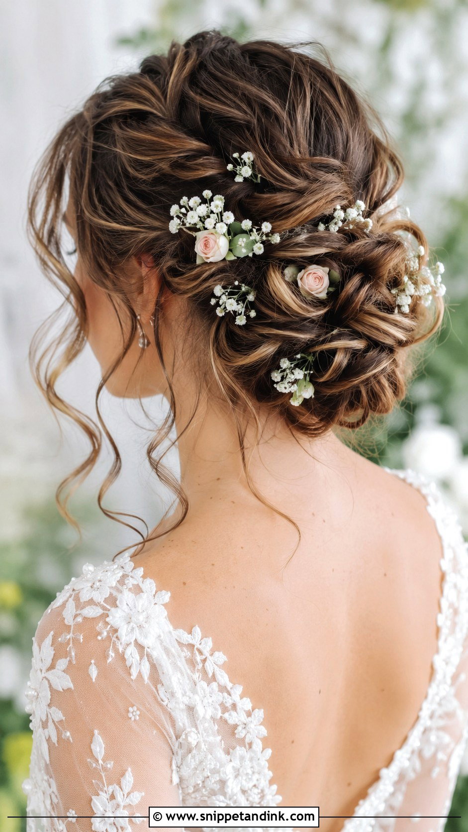 Floral Updo Wedding Hairstyle - Snippet and Ink - 20 Hair for a Wedding Ideas