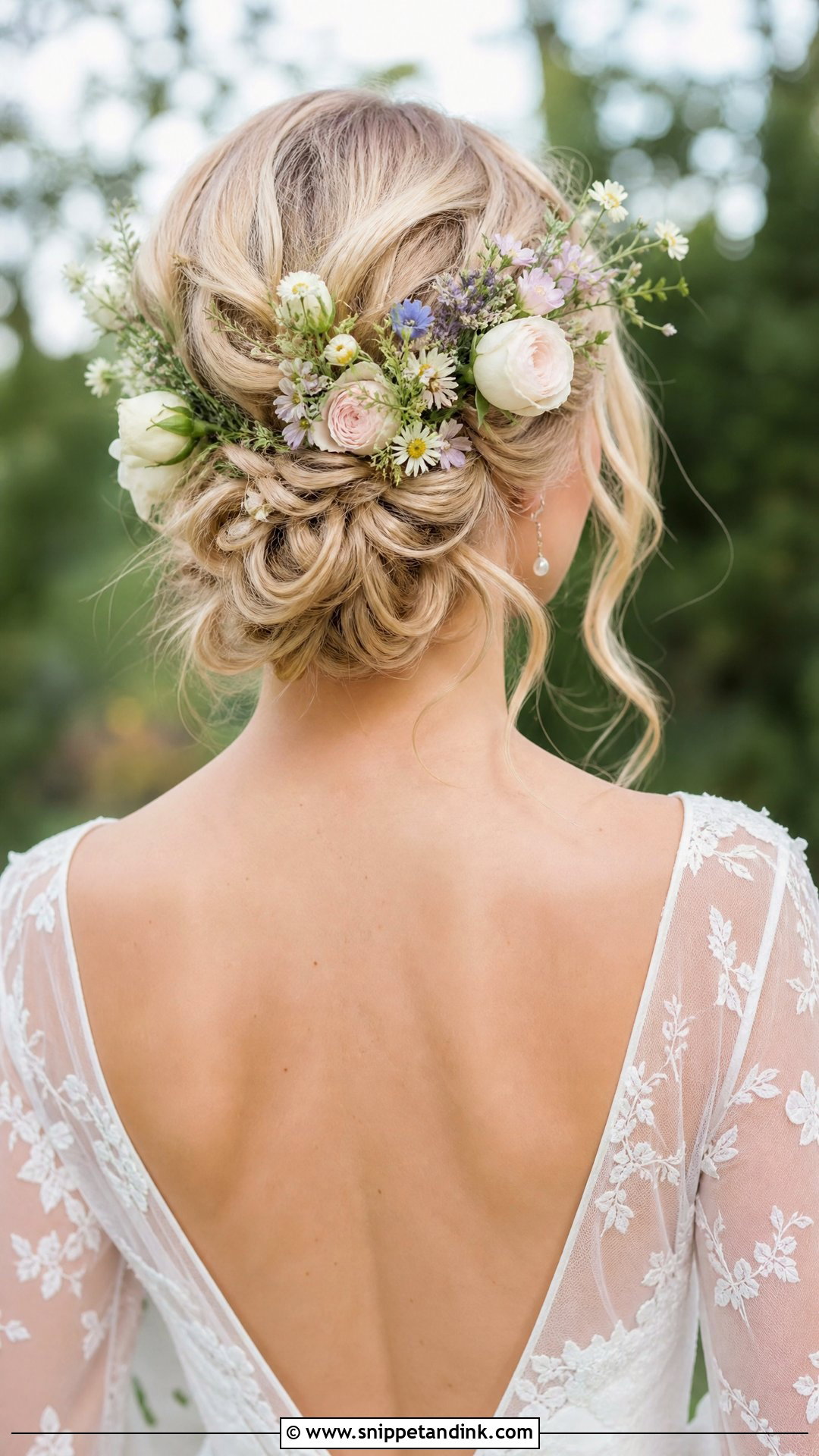 Floral Updo Wedding Hairstyle - Snippet and Ink - 20 Traditional Wedding Hairstyles