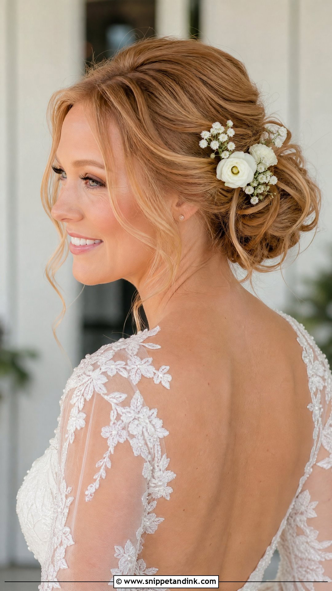 Floral Updo Wedding Hairstyle - Snippet and Ink - 15 All Up Wedding Hairstyles